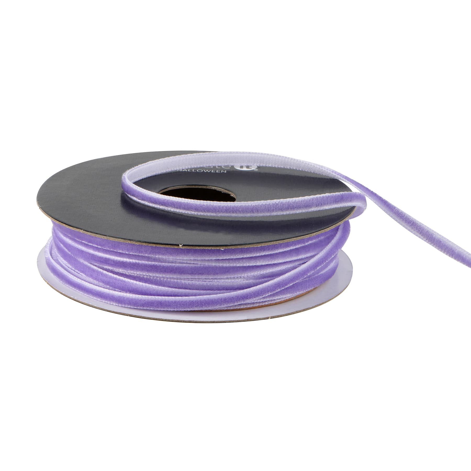 1/8&#x22; x 4yd. Purple Velvet Ribbon by Celebrate It&#xAE; Halloween