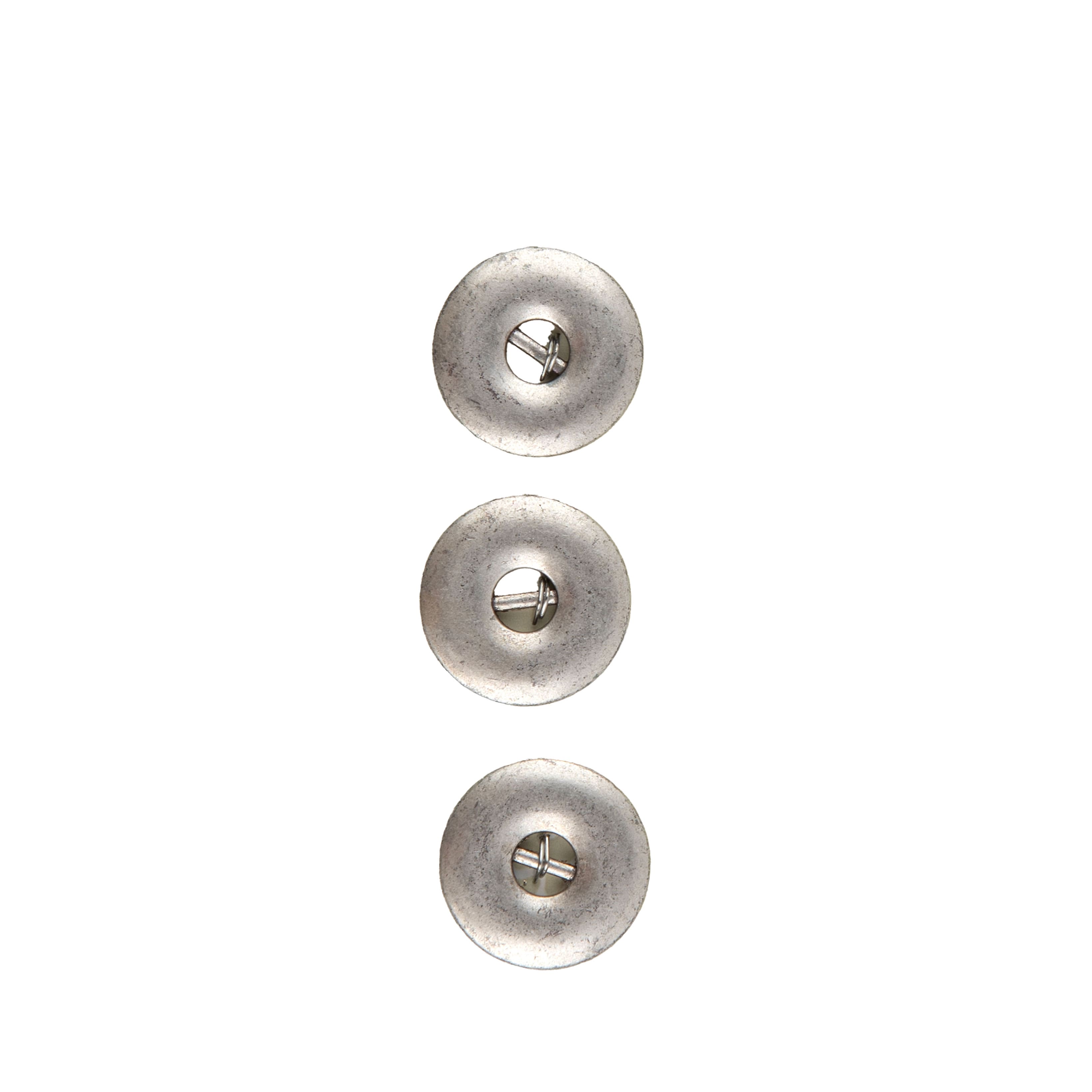 LaMode 5/8&#x22; Pewter 2-Hole Buttons, 3ct.