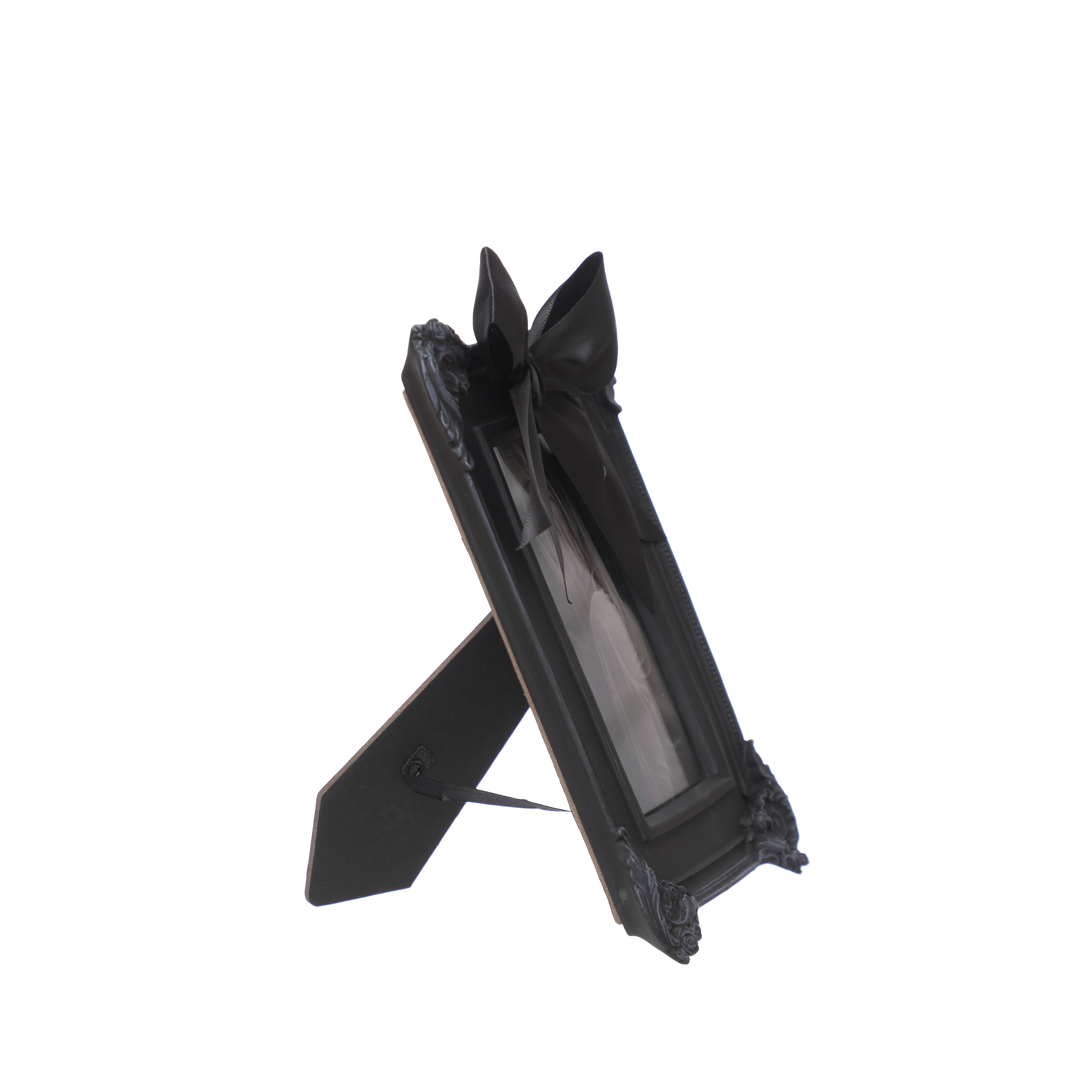 4&#x22; x 6&#x22; Black Ornate with Bow Tabletop Frame by Ashland&#xAE;