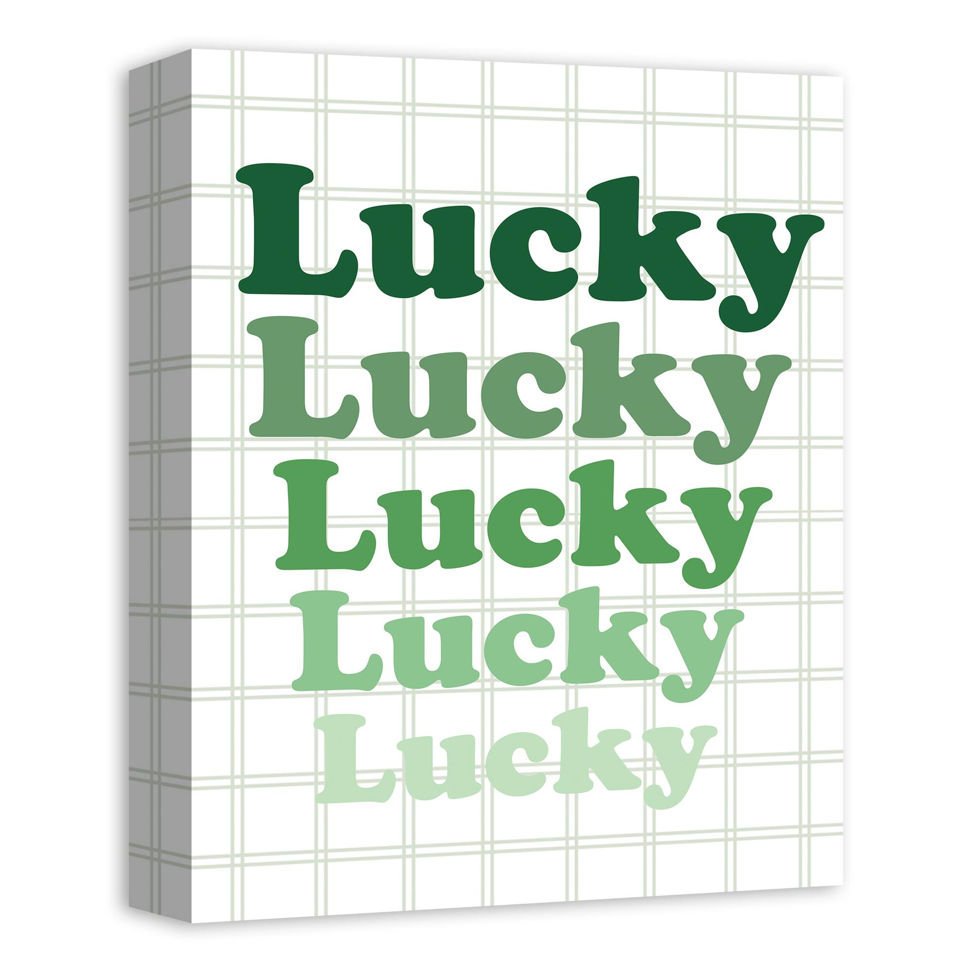 Lucky Stack Canvas Wall Art