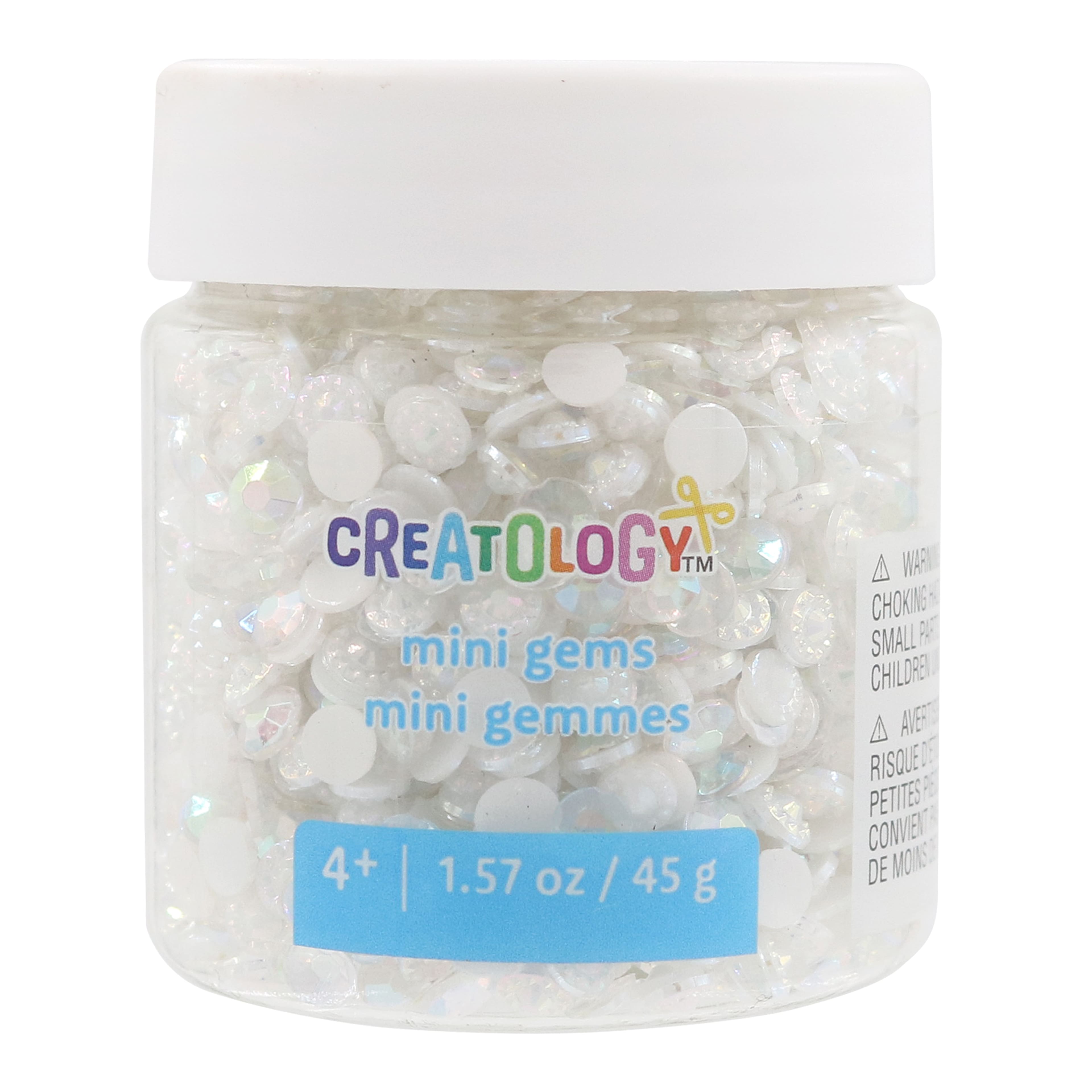 24 Pack: White Crystal Diamond Mini Gems by Creatology™