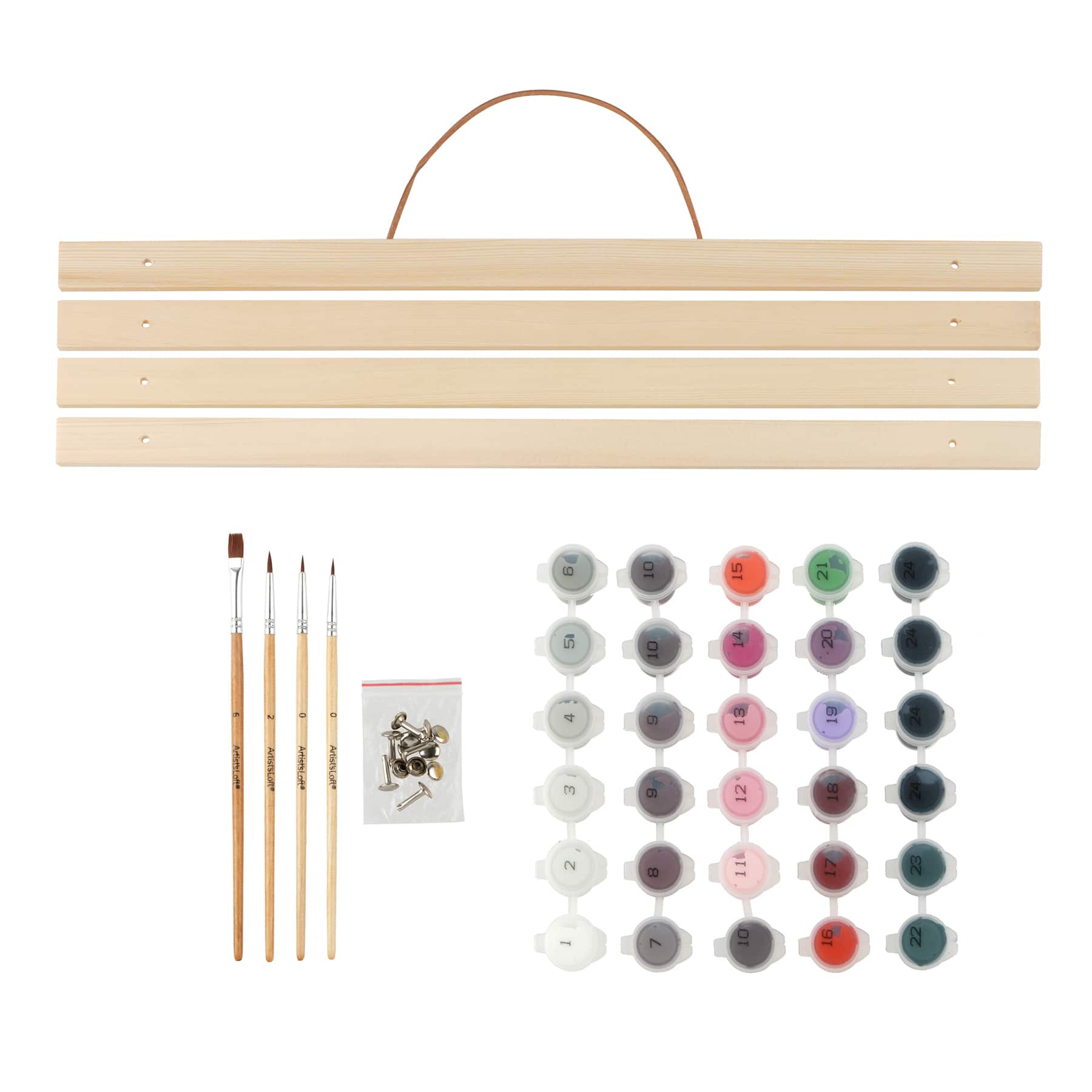 16&#x22; x 20&#x22; Day of the Dead Paint-by-Number Kit with Wood Display Hanger by Artist&#x27;s Loft&#xAE;