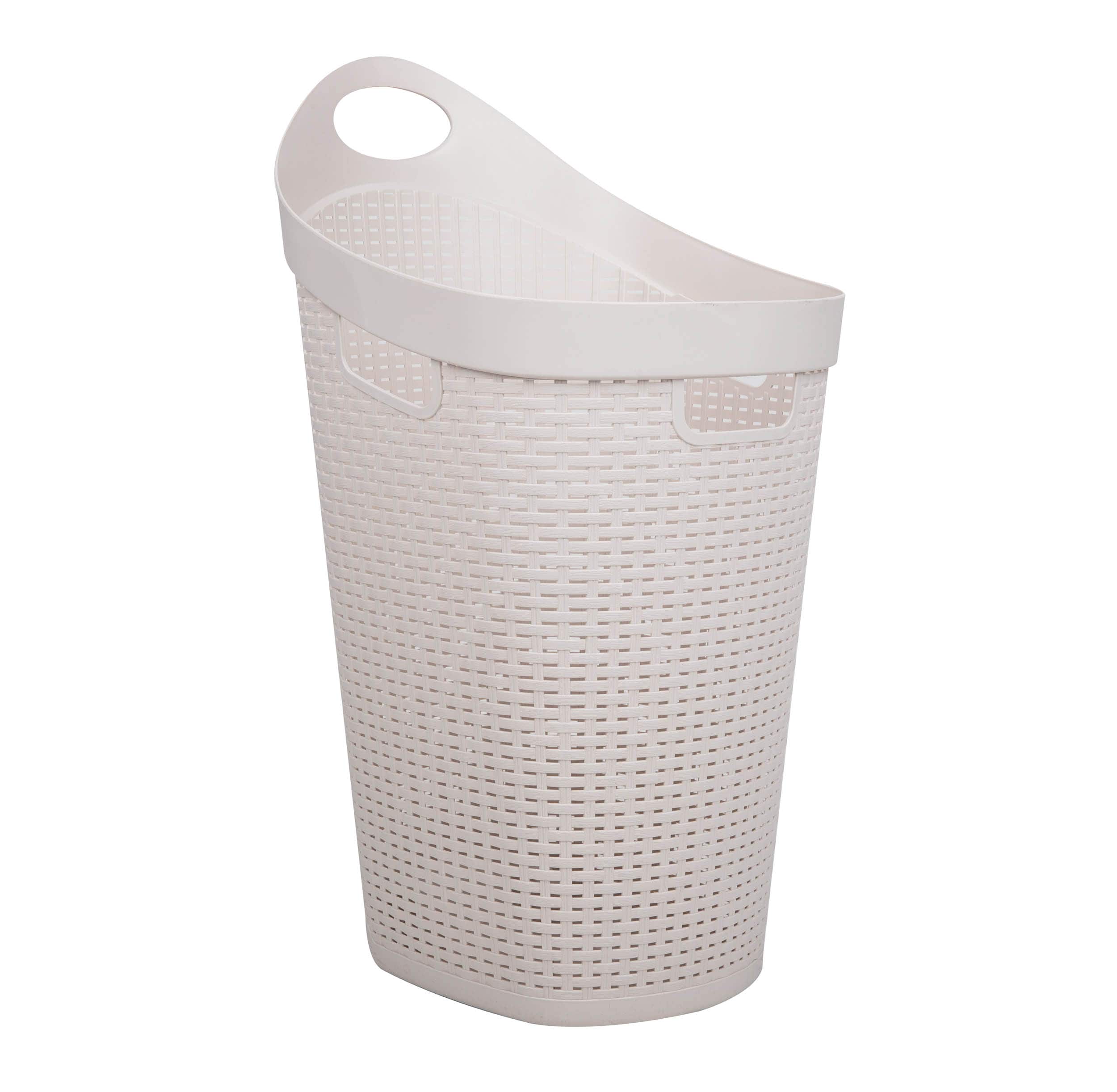 Mind Reader 60L Wheeled Hamper with Cutout Handle