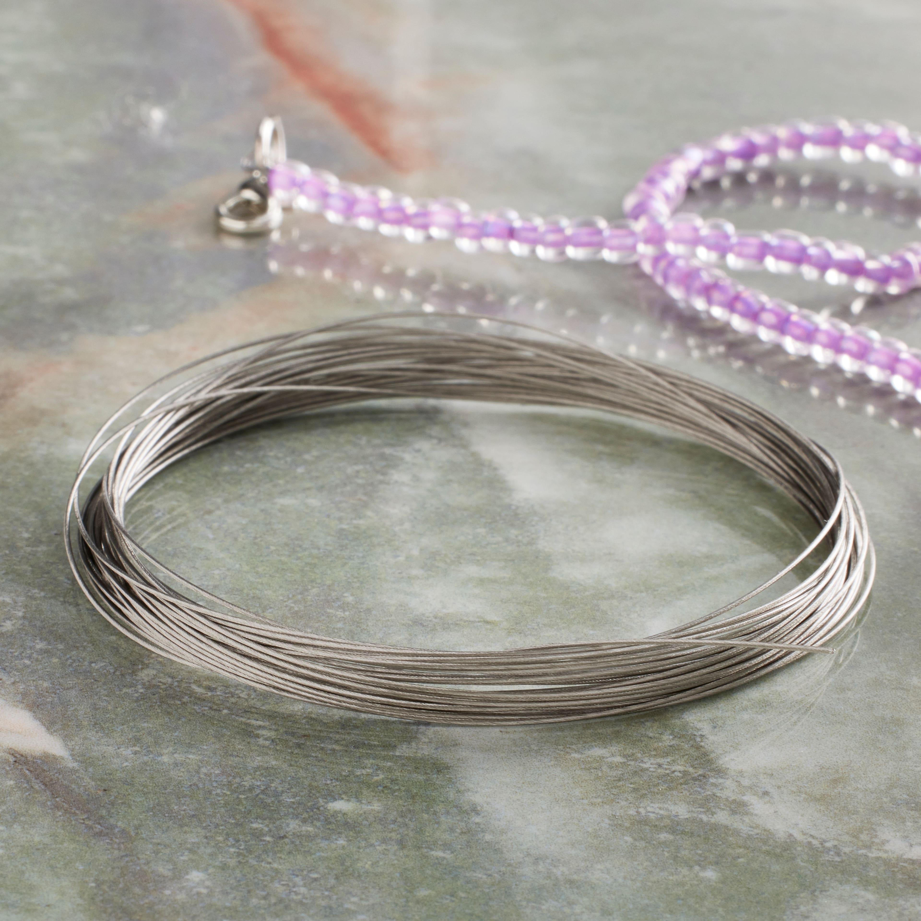 Beadalon&#xAE; 0.46mm Bright 19 Strand Bead Stringing Wire
