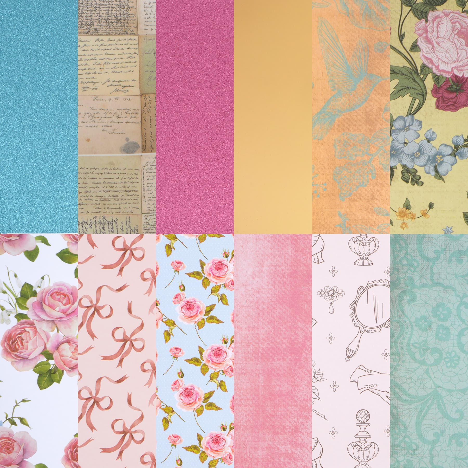 6 Pack: 12" x 12" Coquette Floral Paper Pad by Recollections™, 24 Sheets