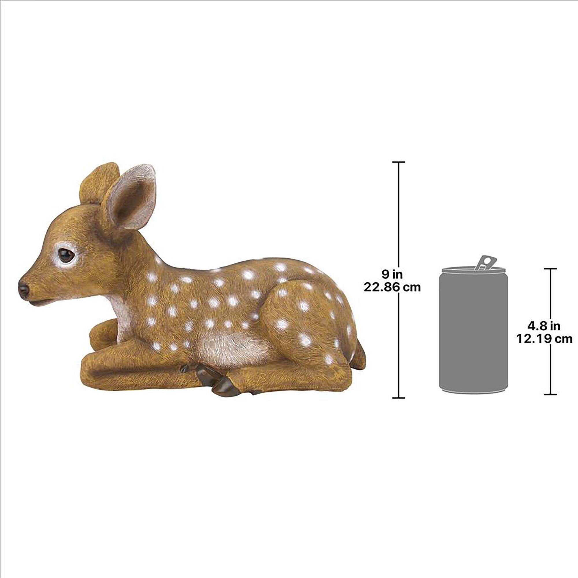 Design Toscano 14.5&#x22; Darby the Forest Fawn Baby Deer Statue
