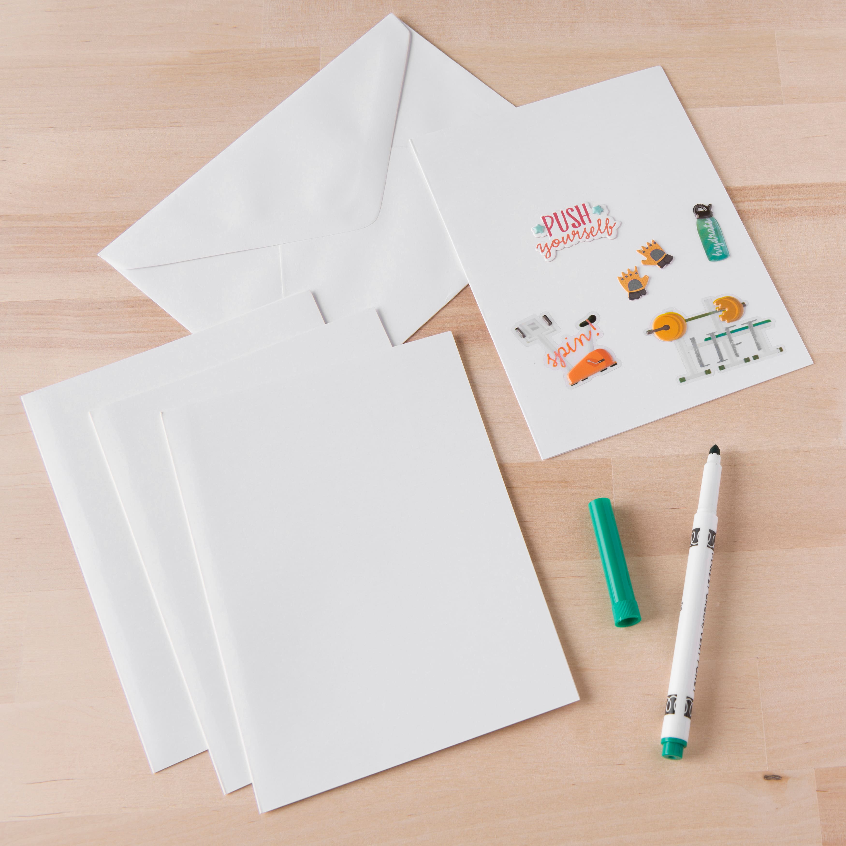 12 Packs: 10 ct. (120 total) White Cards & Envelopes by Recollections™, 5" x 7"