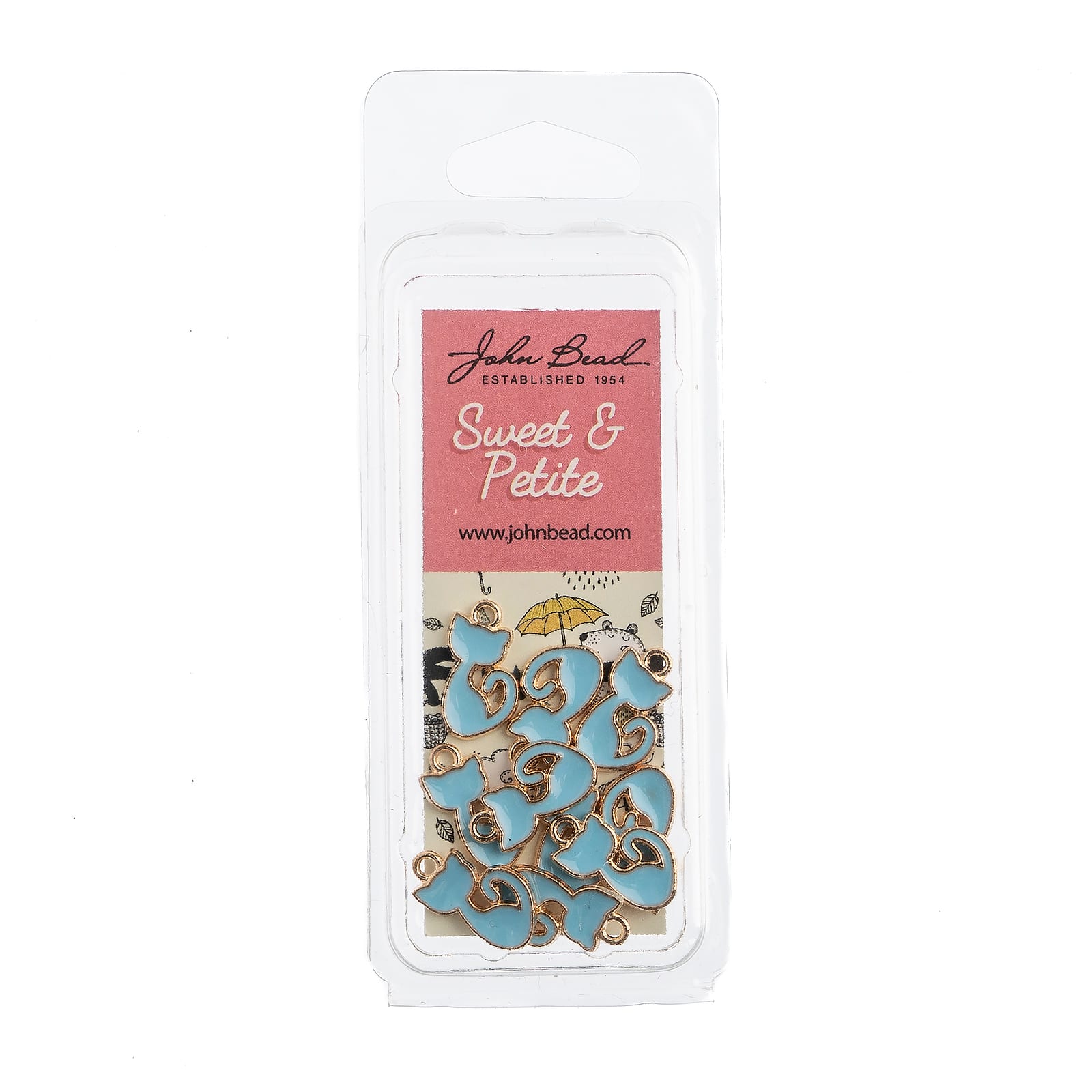 John Bead Sweet & Petite Retro Cat Charms, 10ct.