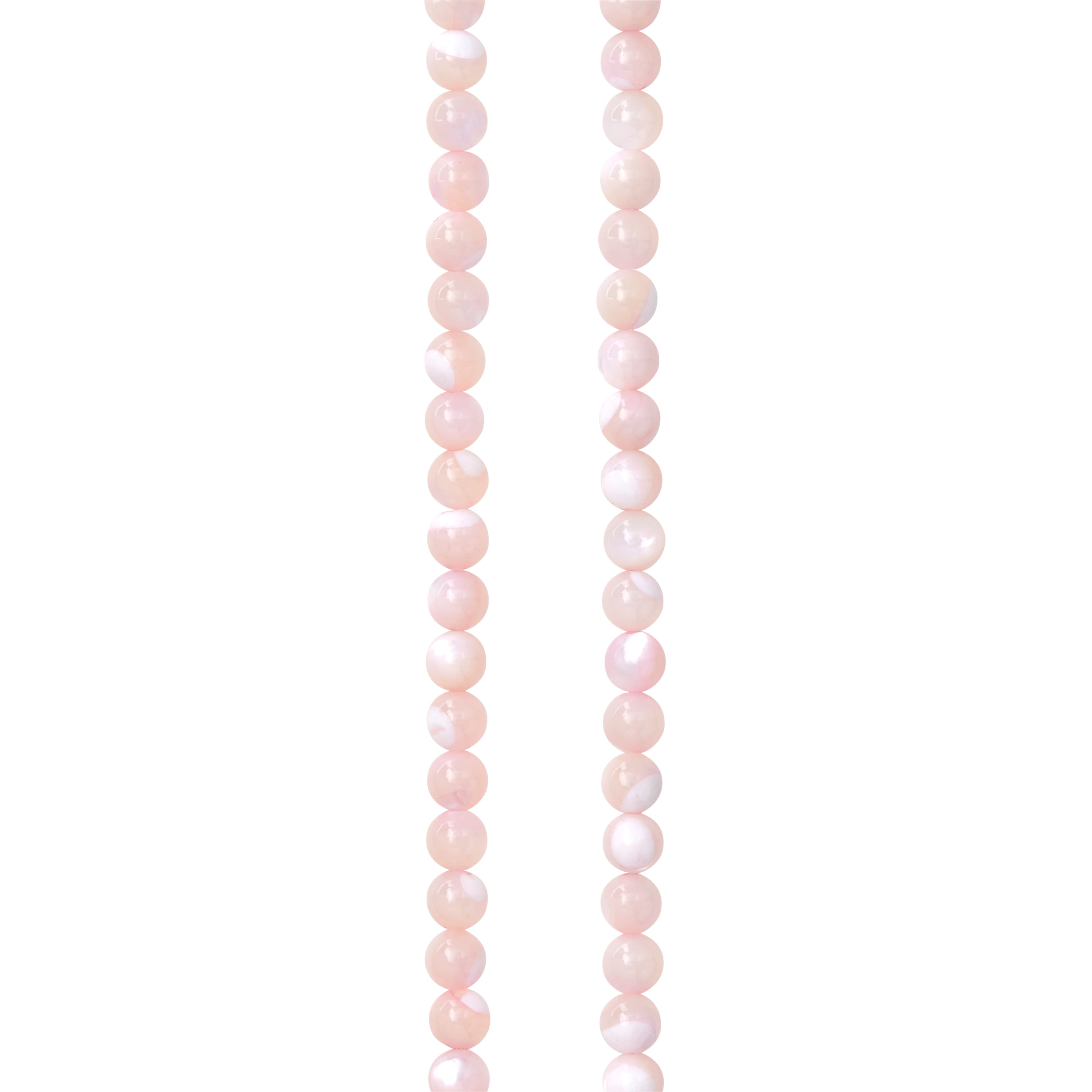 Light Pink Mother of Pearl Round Beads, 4mm by Bead Landing&#x2122;