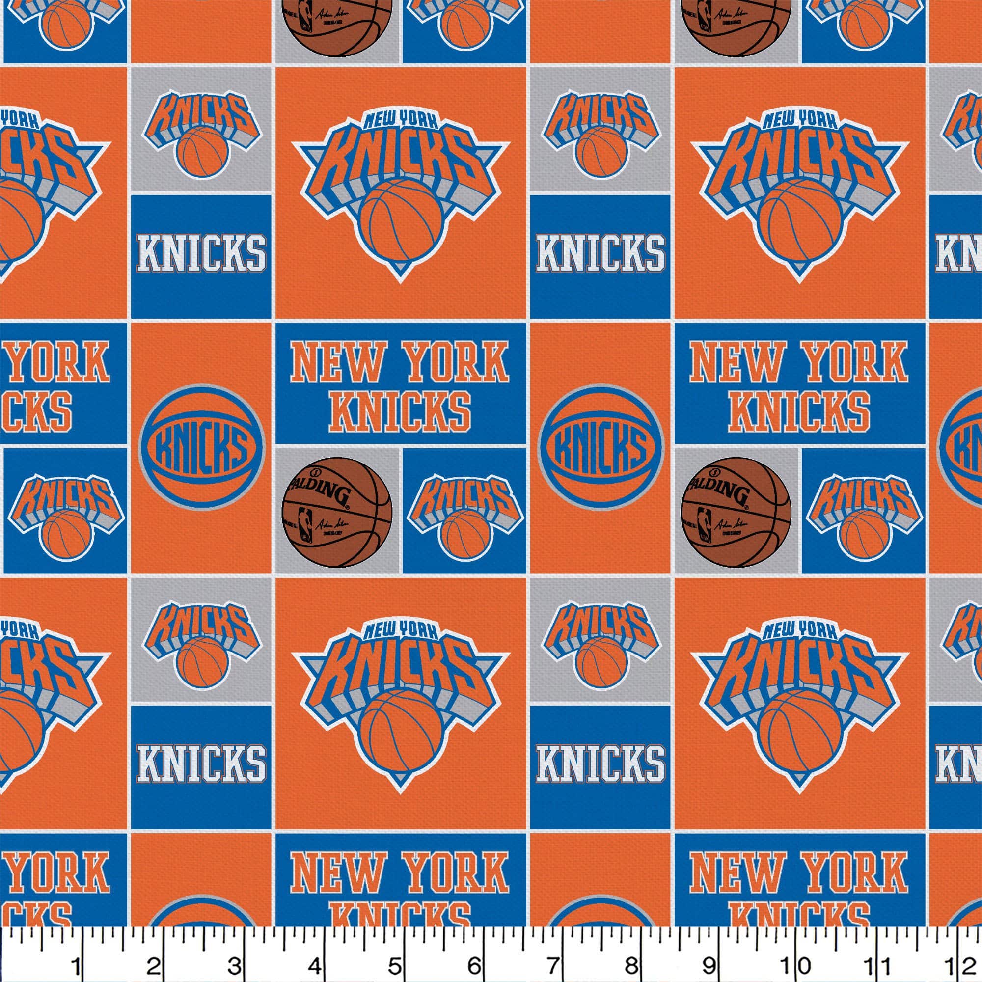 Camelot Fabrics NBA New York Knicks Patch Cotton Precut Fabric Bundle