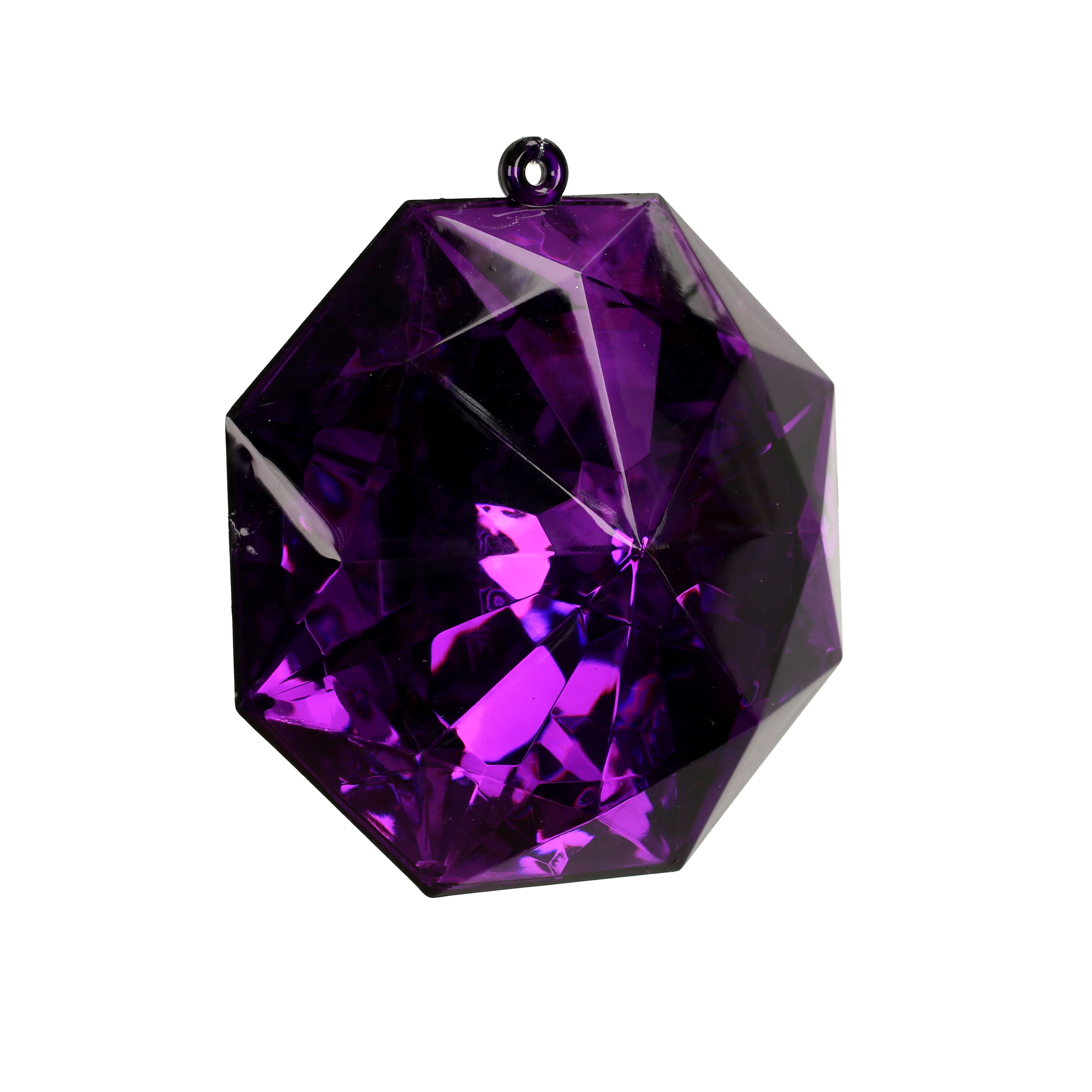 6&#x22; Faceted Round Gem Ornament by Ashland&#xAE;