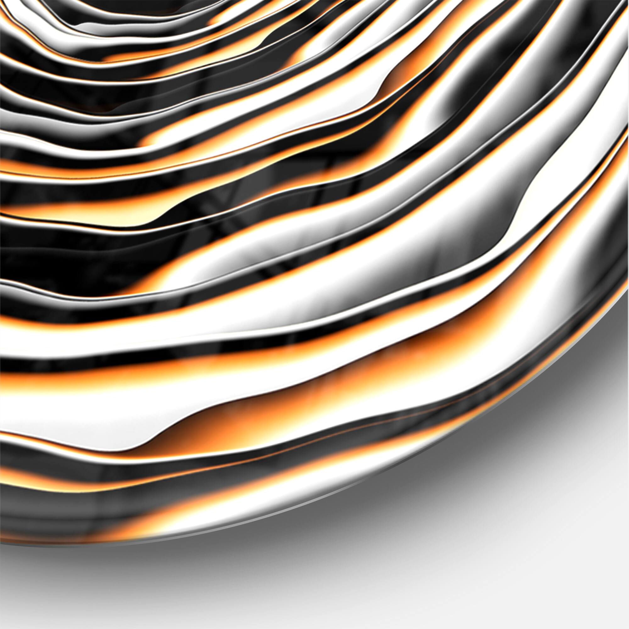 Designart &#x27;Fractal Rotating Modern Wall Clock