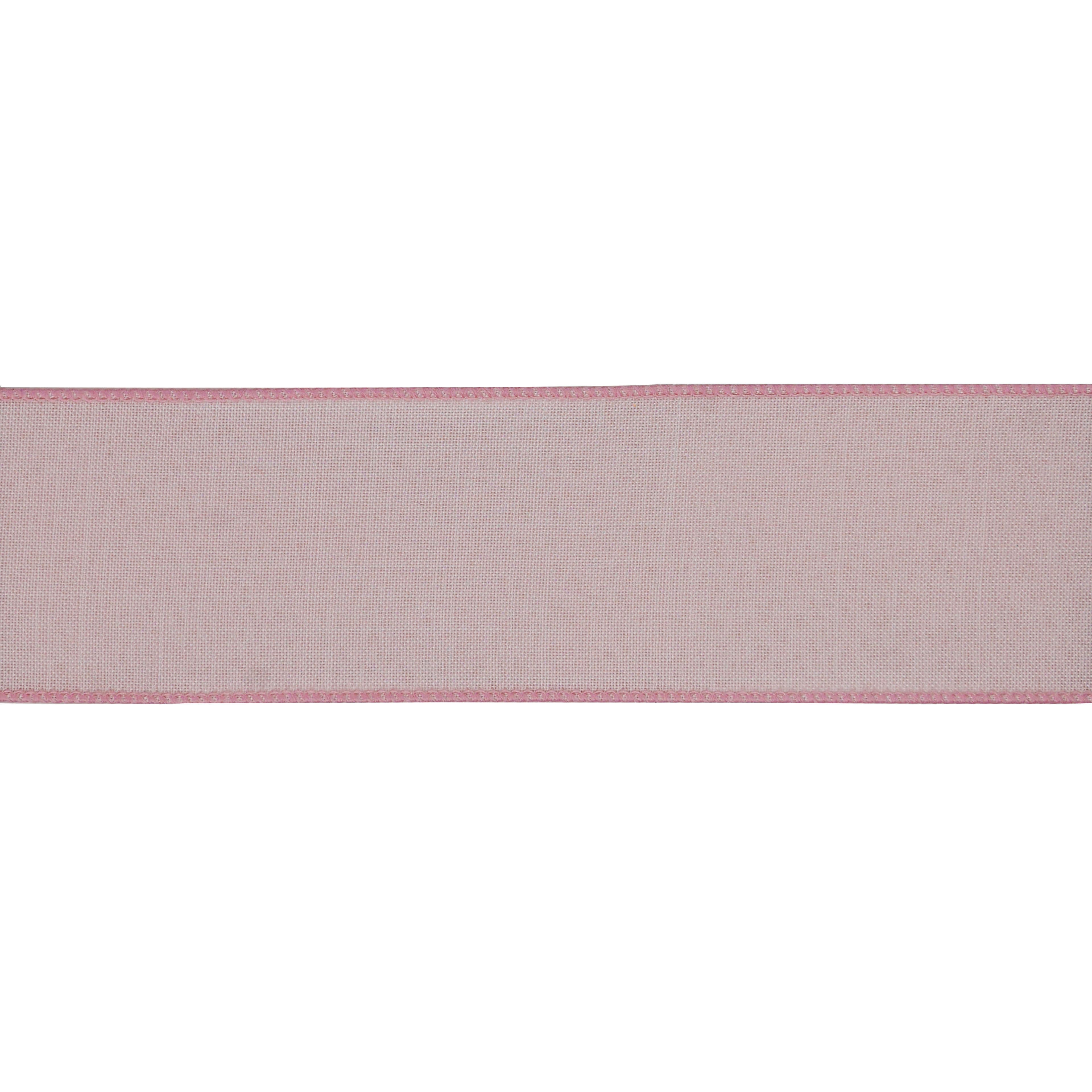 2.5&#x22; x 3yd. Light Pink Wired Faux Burlap Ribbon by Celebrate It&#xAE; Hot Buy!