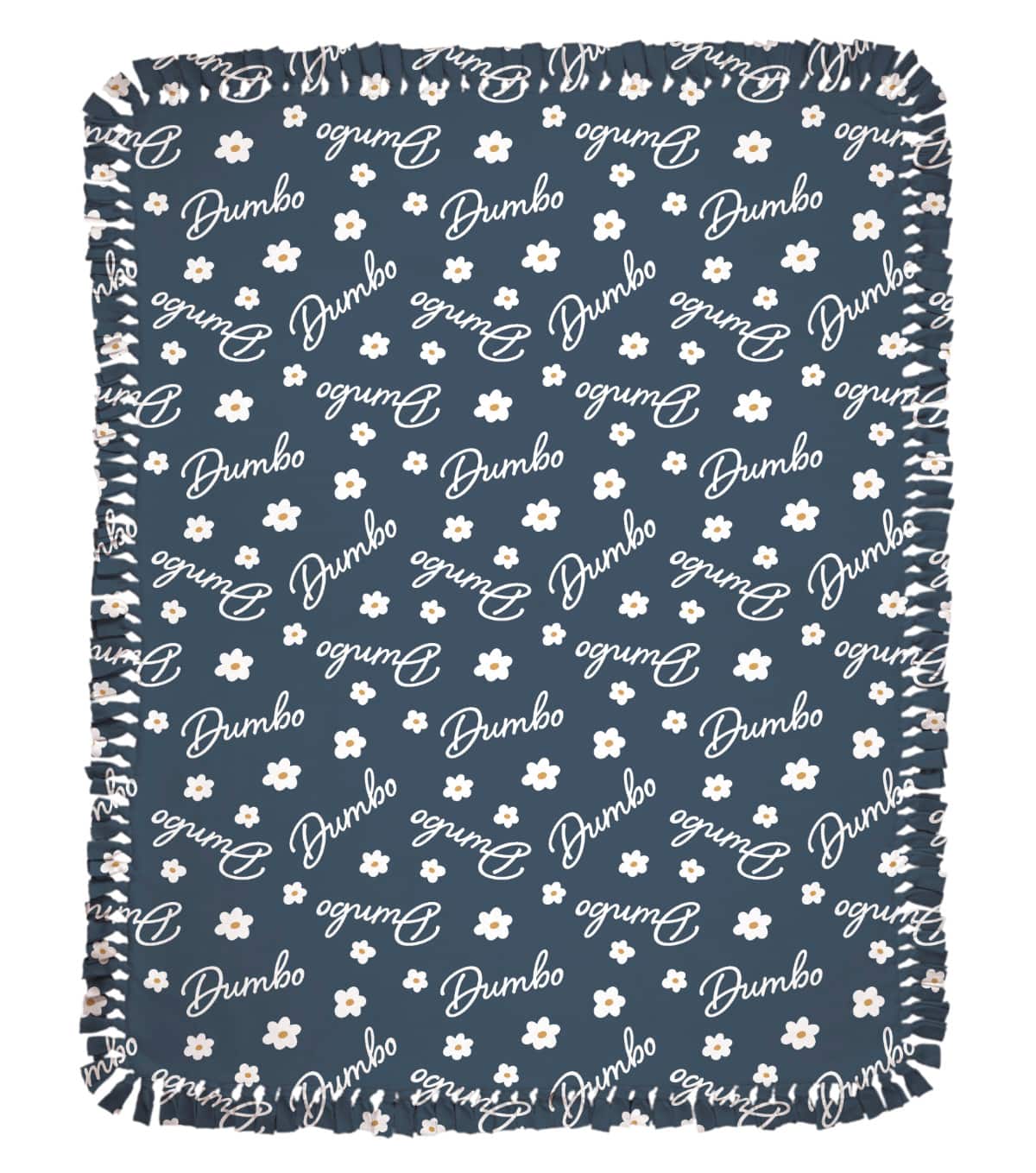 Dumbo 48" Hello Little One No Sew Fleece Throw Kit