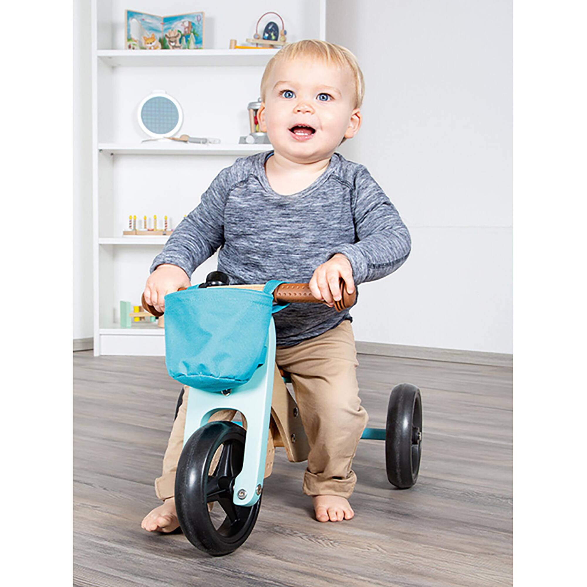 Small Foot Blue Training Balance Bike/Trike 2-in-1