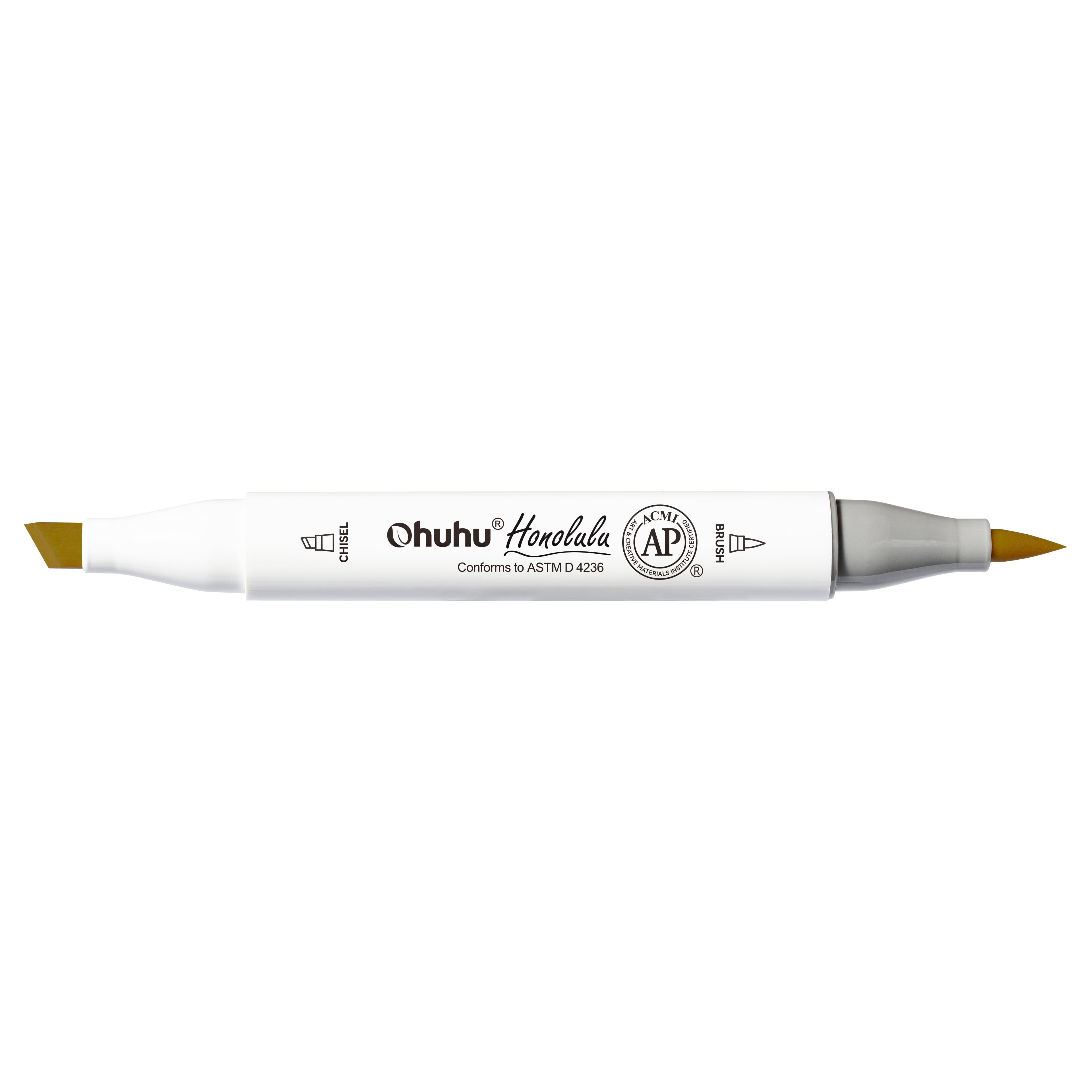 Ohuhu&#xAE; Honolulu Brush &#x26; Chisel Dual Tip Marker