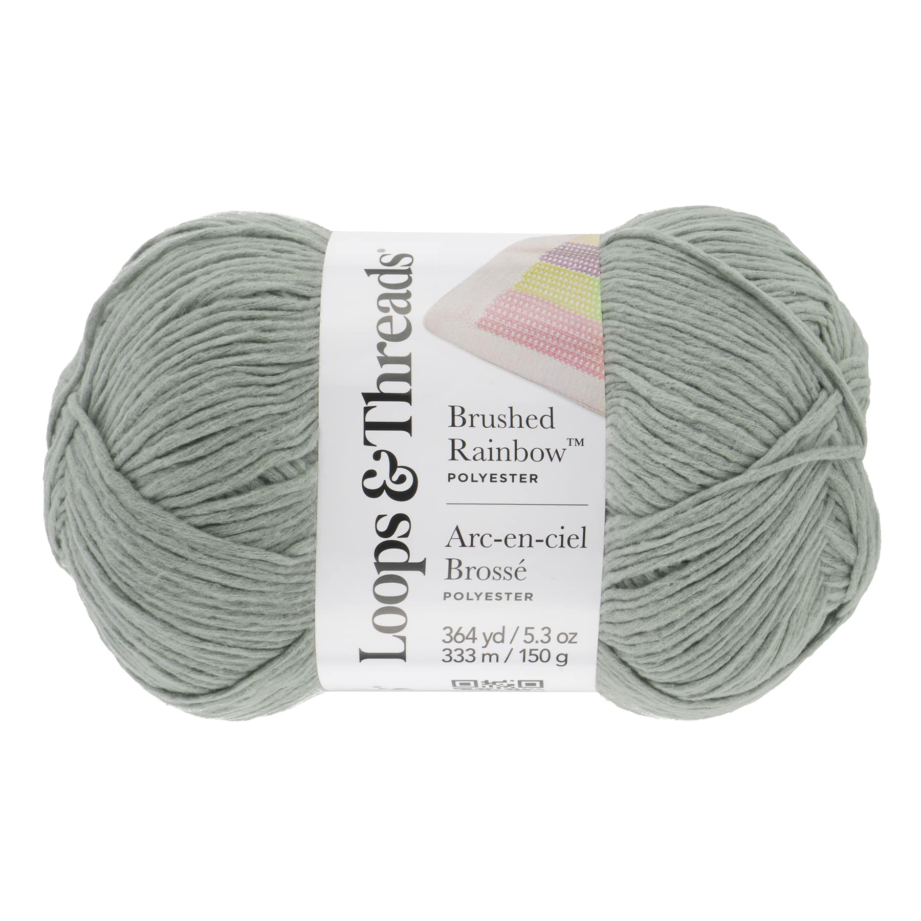 15 Pack: Brushed Rainbow™ Yarn by Loops & Threads®