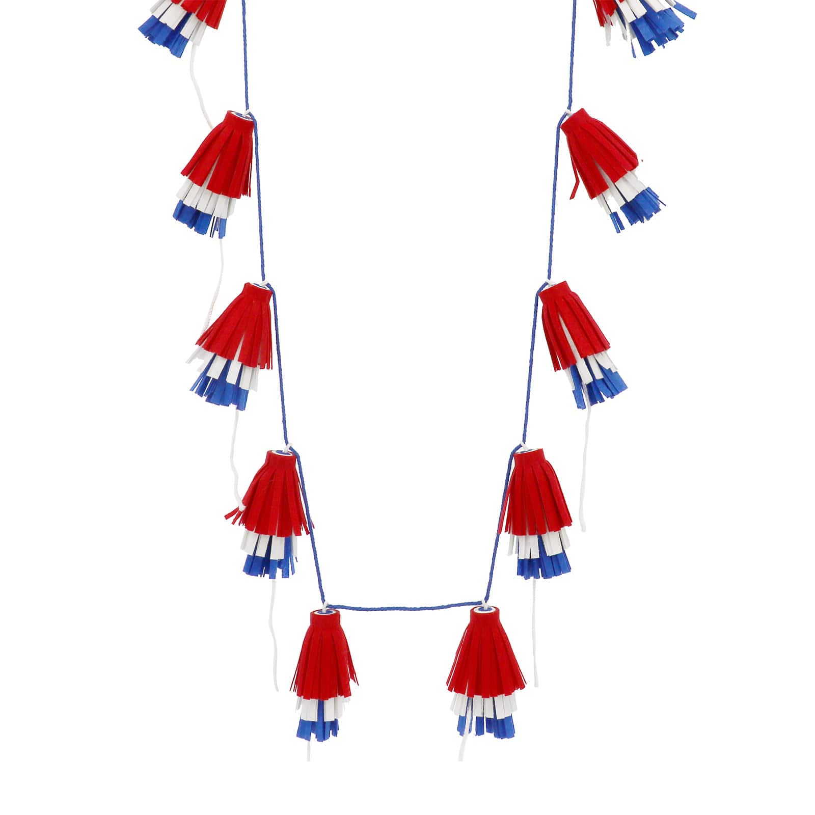 6ft. Red, White, &#x26; Blue Tassel Garland by Celebrate It&#x2122;