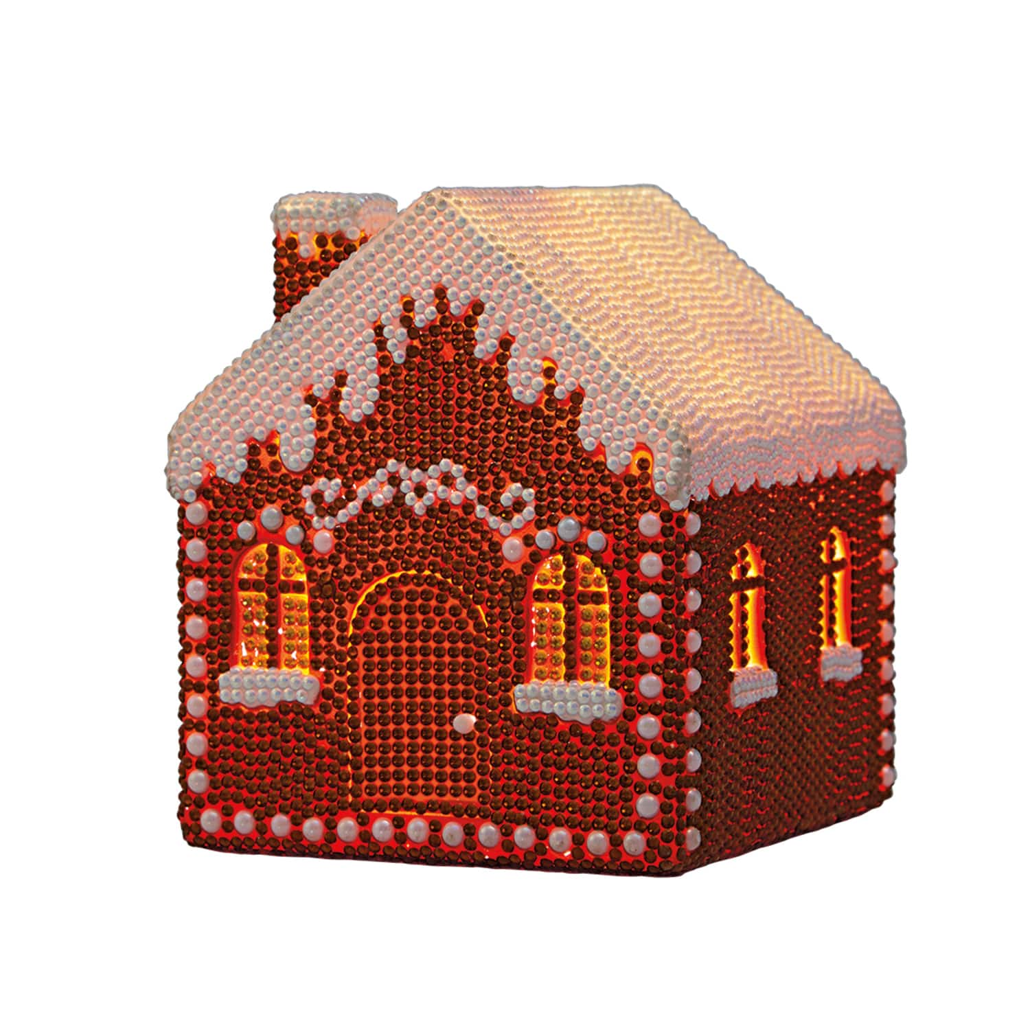 5.25&#x22; Gingerbread House LED 3D Diamond Art Kit by Make Market&#xAE;