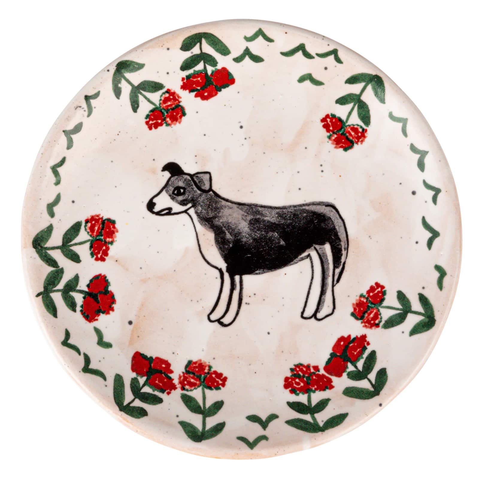 Hello Honey&#xAE; 6&#x22; Enchanted Fauna Series Hand-Painted Stoneware Plate Set