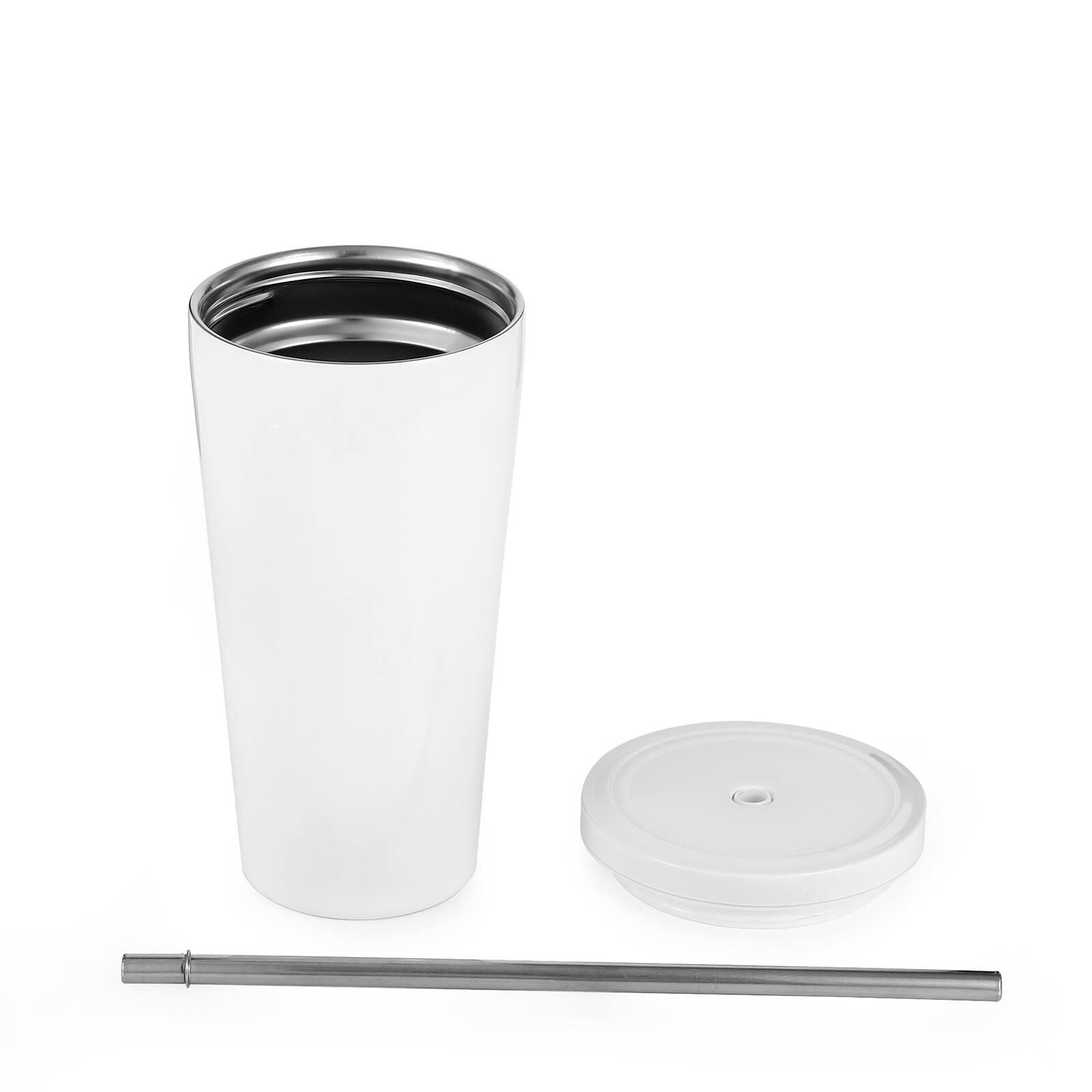 Stainless Steel Tumbler with Straw and Lid, Double Wall Vacuum Insulated  Tumbler cup