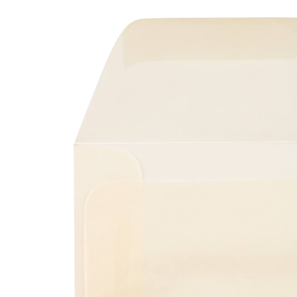 JAM Paper 8.5&#x22; x 8.5&#x22; Translucent Vellum Invitation Envelopes, 50ct.