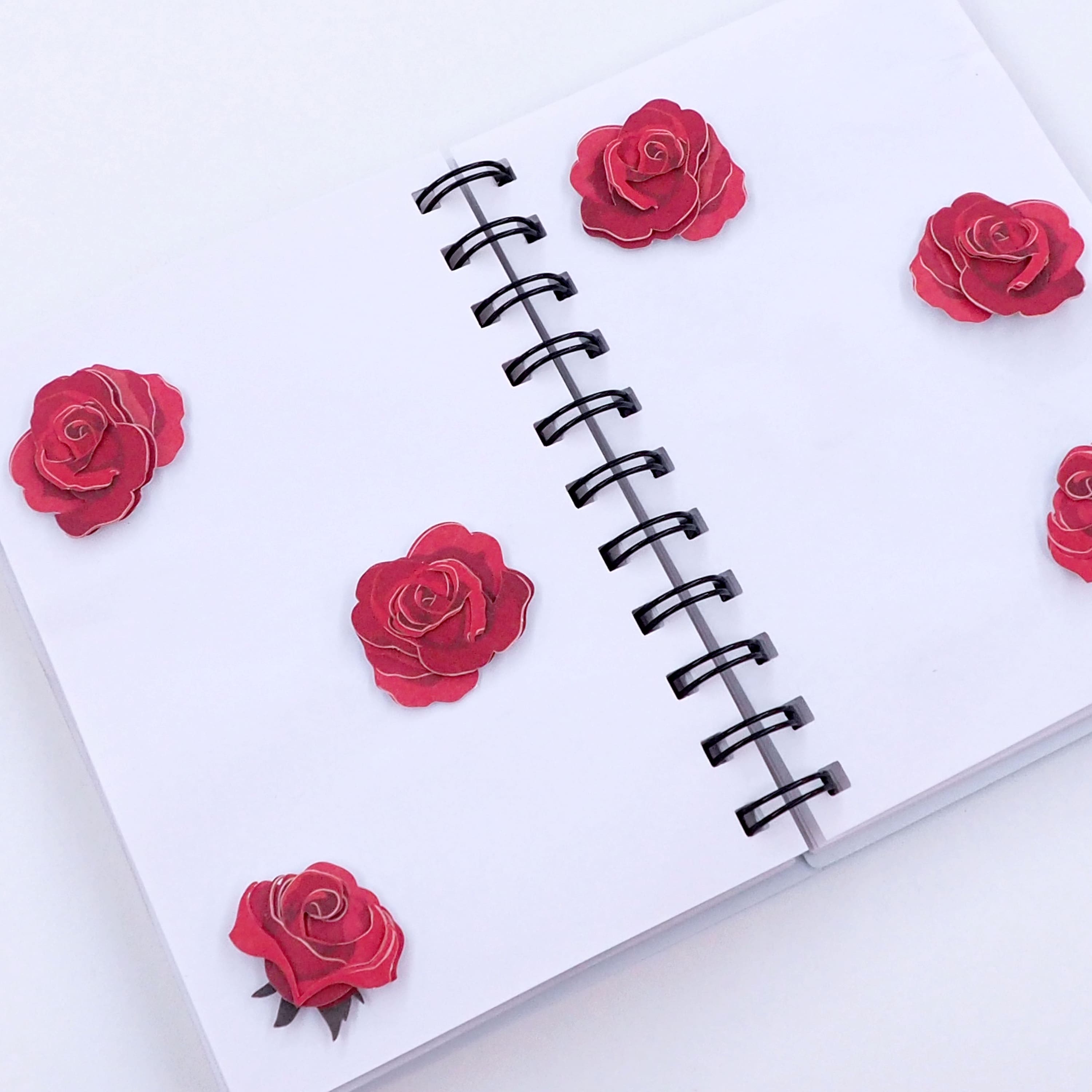 12 Packs: 16 ct. (192 total) Red Roses Floral Dimensional Stickers by Recollections™