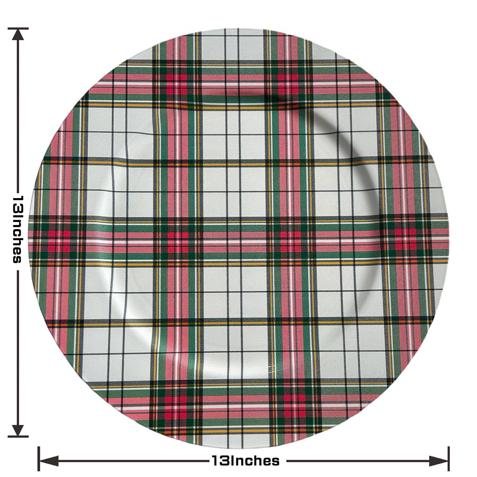 13&#x22; Plaid Charger Plate by Celebrate It&#x2122;