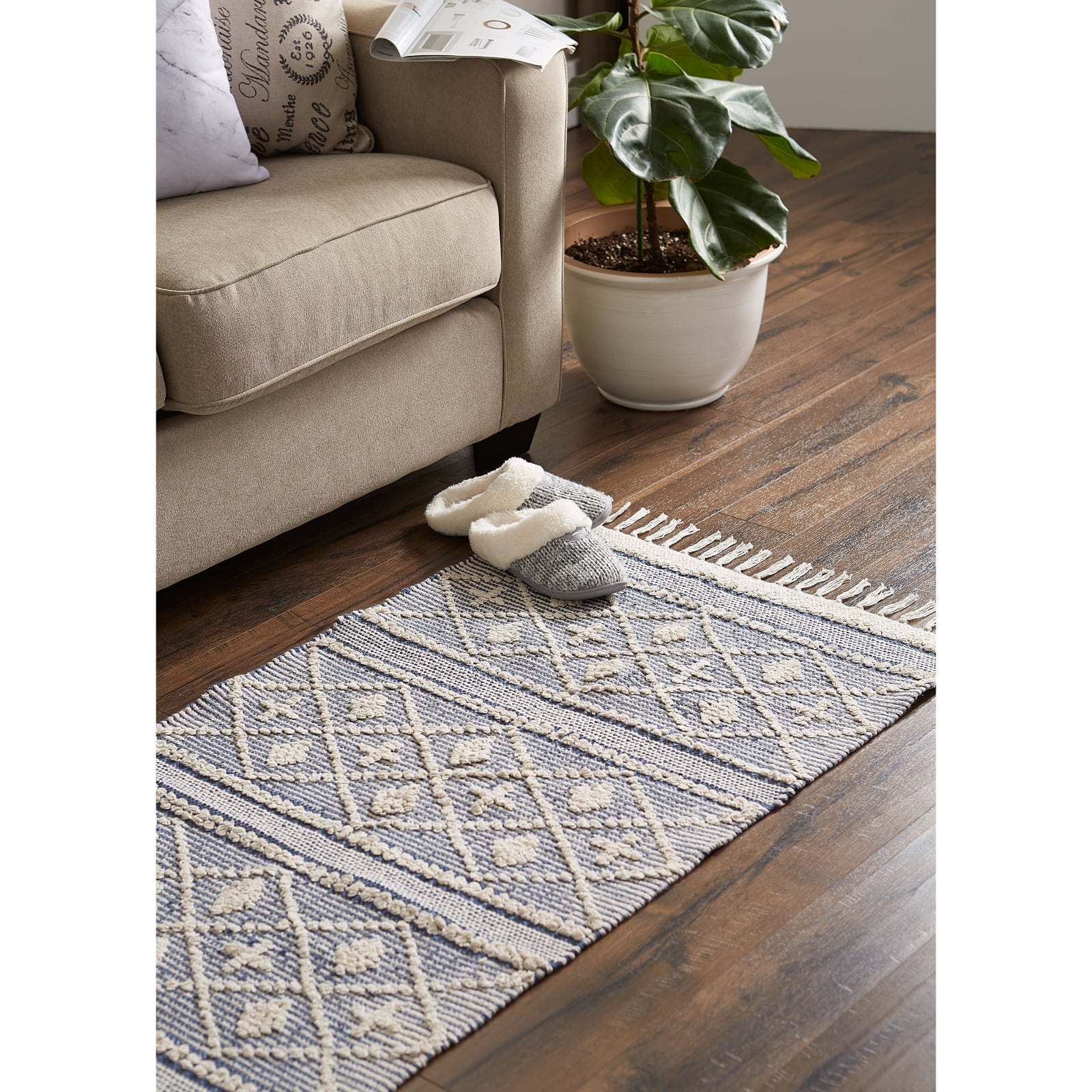 DII&#xAE; Diamond Textured Hand-Loomed Runner, 2ft. x 6ft.