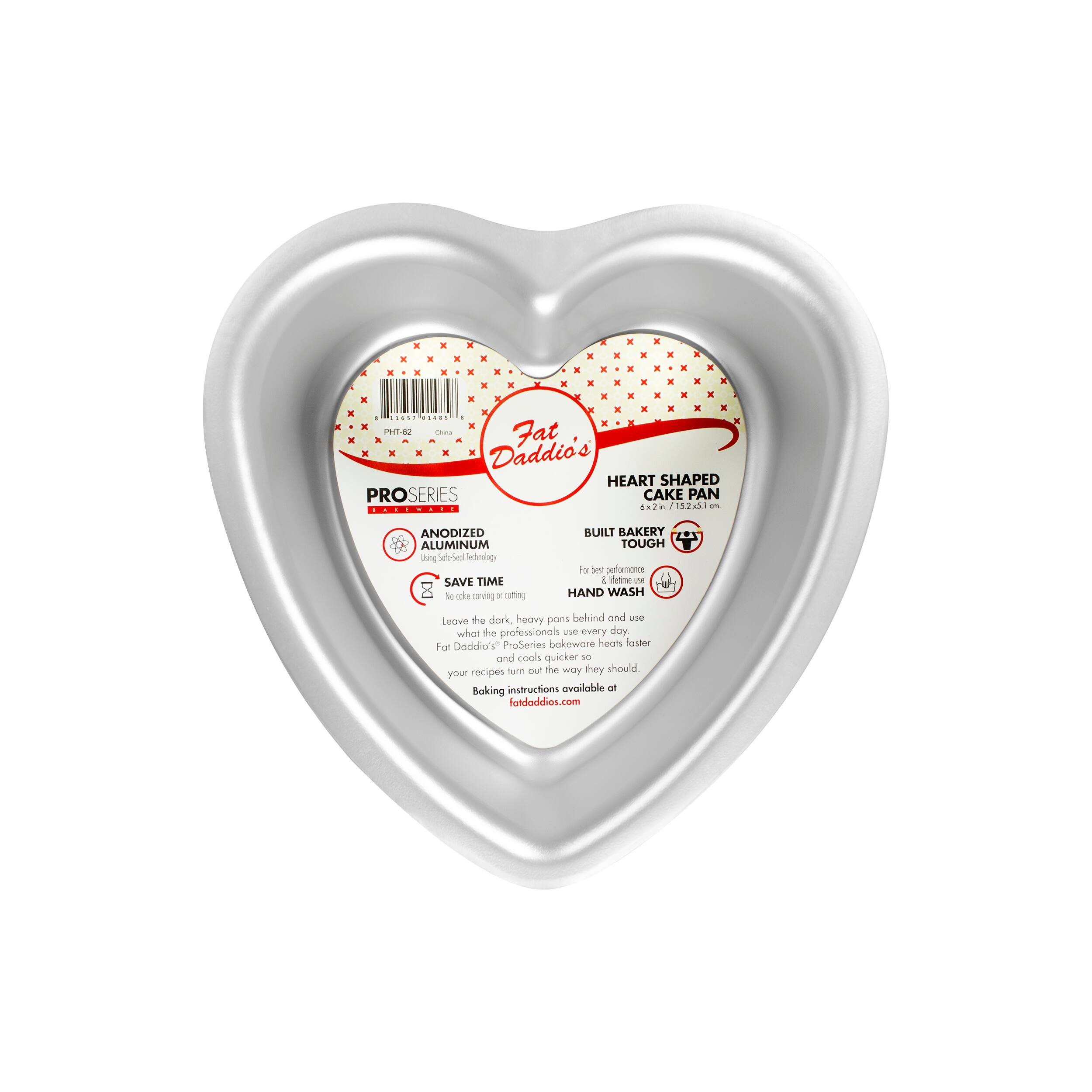 Fat Daddio's® ProSeries 6" x 2" Heart Cake Pan