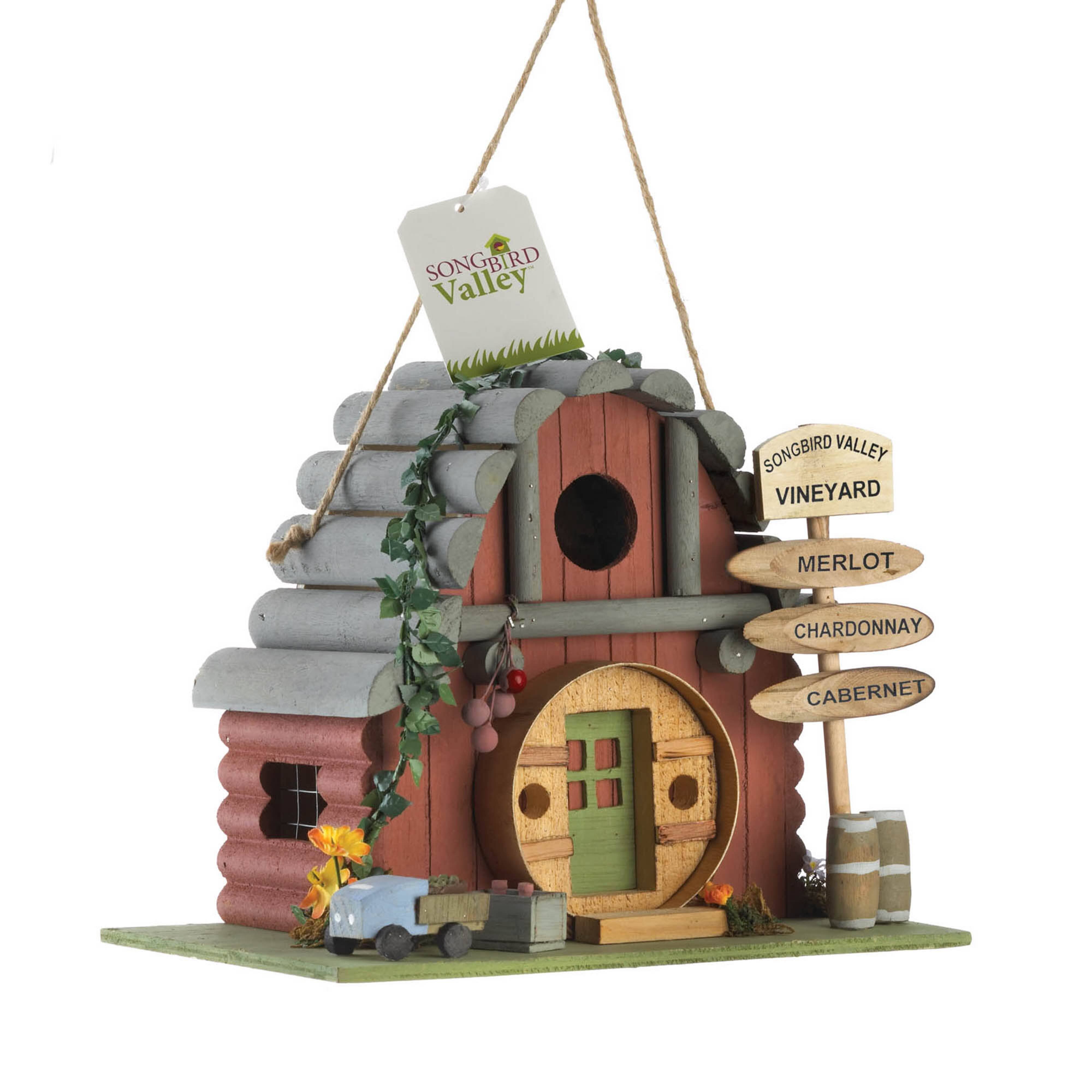 8.5&#x27;&#x27; Vineyard Vintage Winery Birdhouse