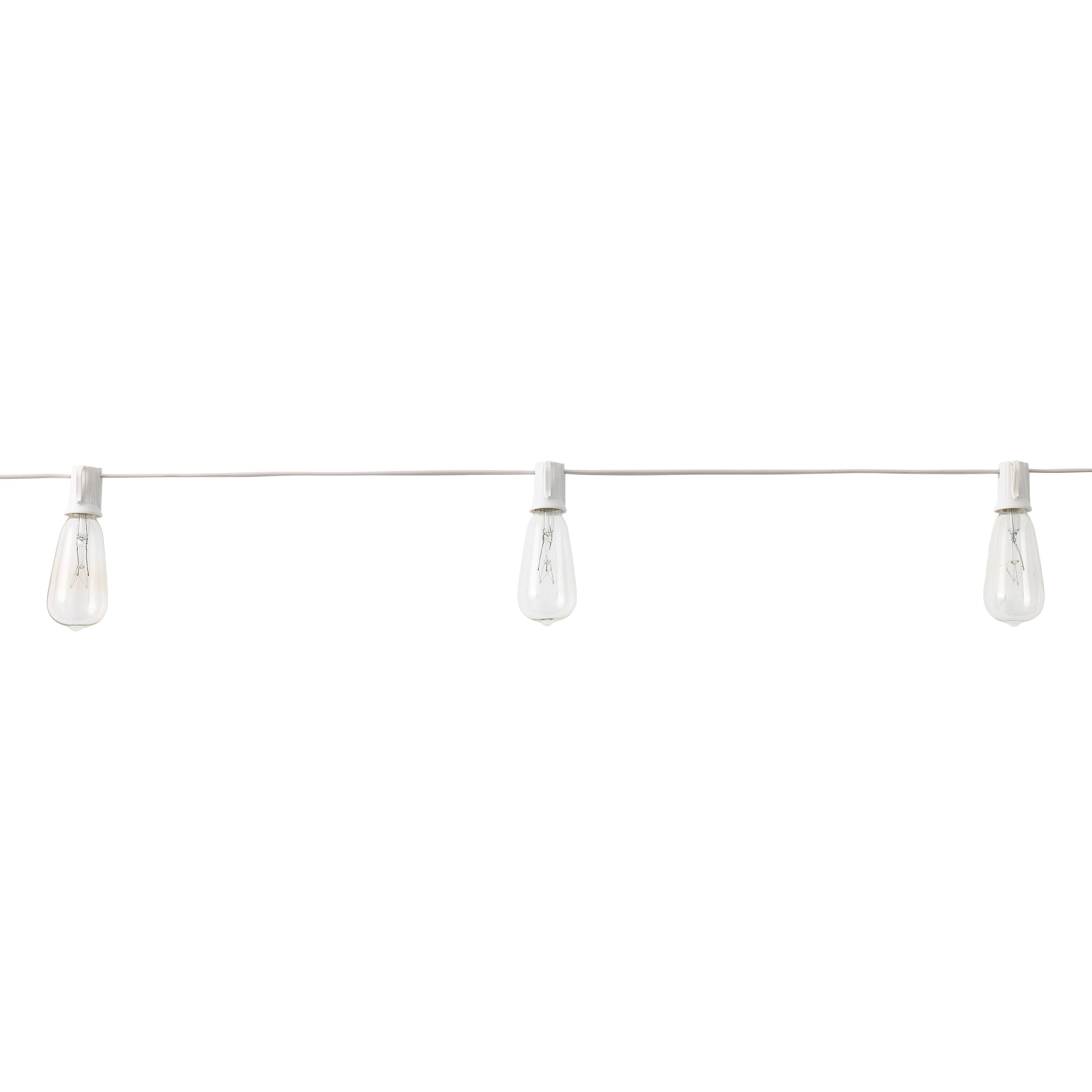 8 Pack: 10ct. Edison String Lights with White Cord by Ashland™