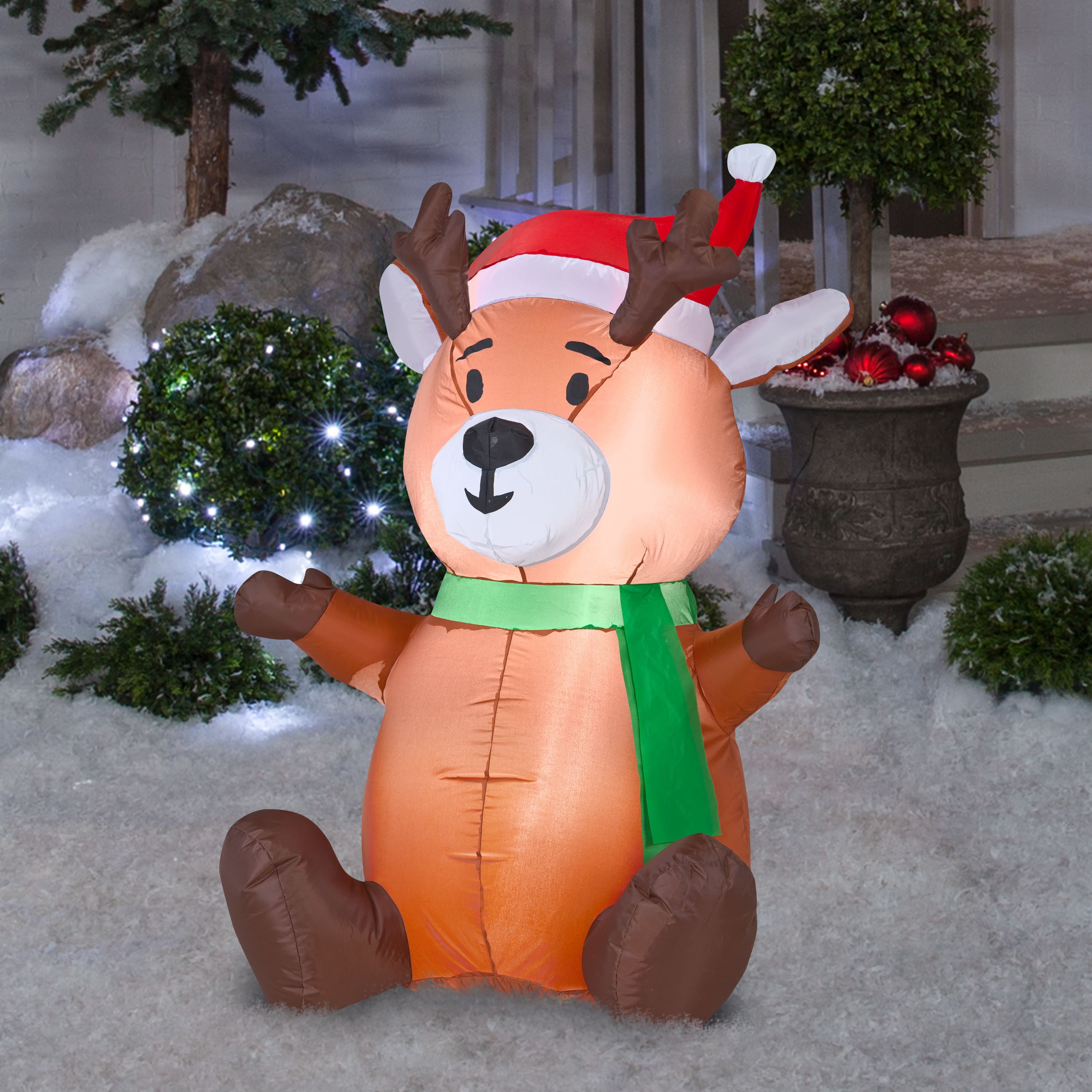 3.5ft. Airblown® Inflatable Christmas Outdoor Baby Reindeer