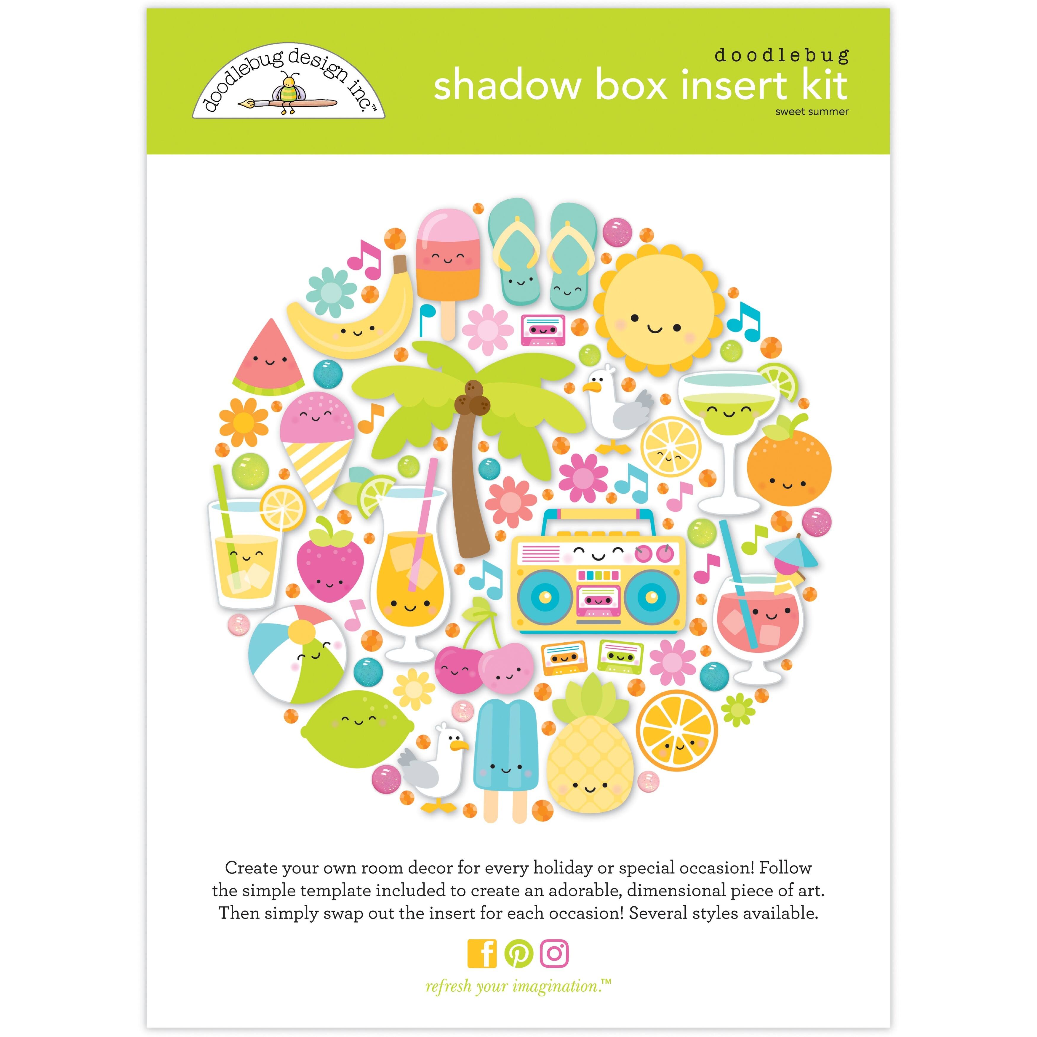 Doodlebug Design Inc.™ Sweet Summer Shadow Box Insert Kit Michaels