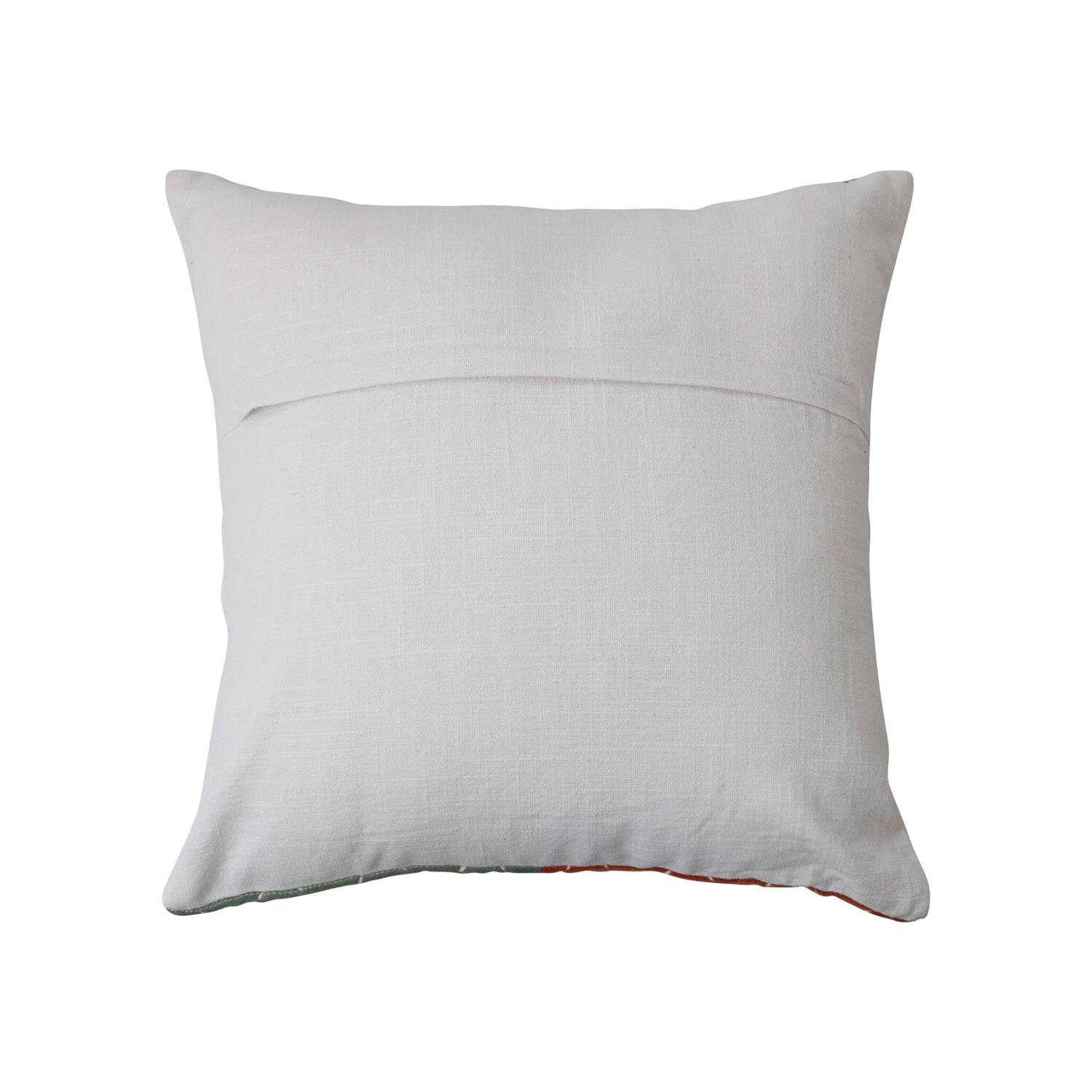 Hello Honey® Multicolor Velvet Patchwork Pillow with Kantha Stitch