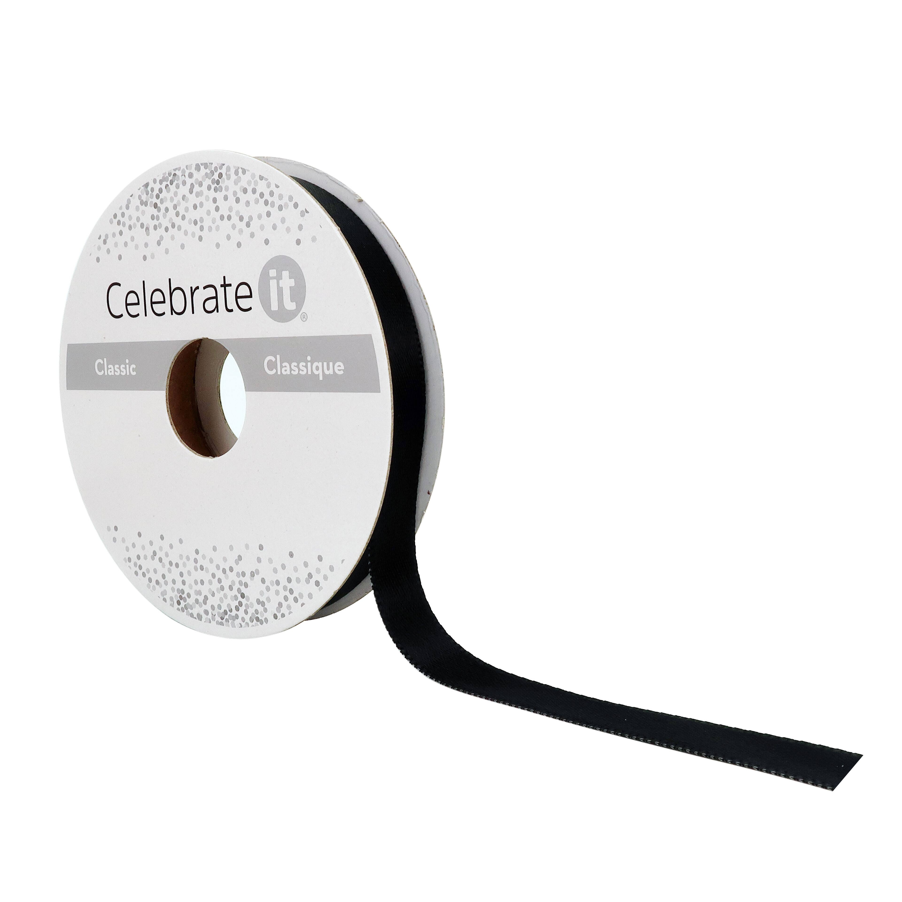 3/8" x 15yd. Satin Double Face Ribbon by Celebrate It® Classic