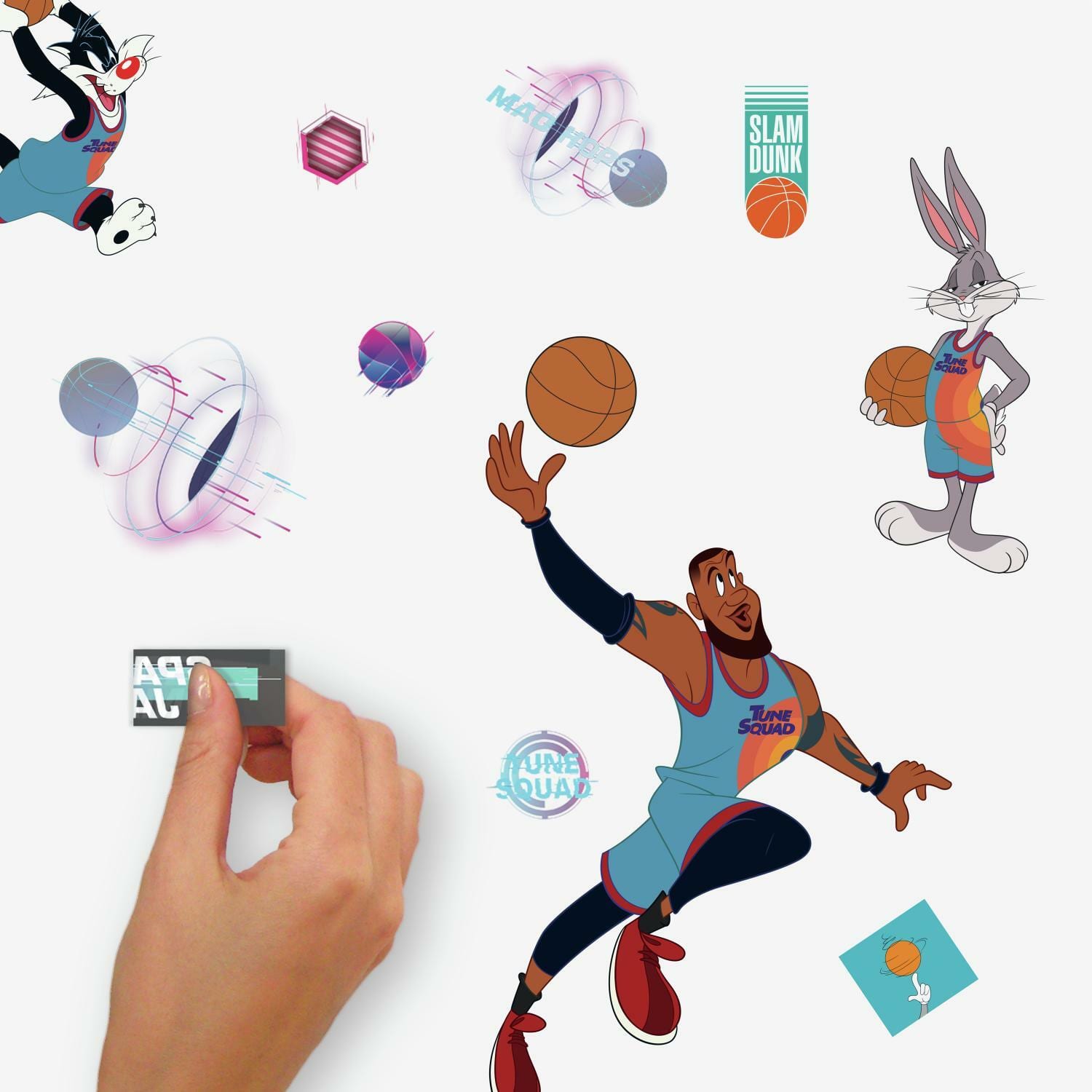 RoomMates Space Jam Peel &#x26; Stick Wall Decals