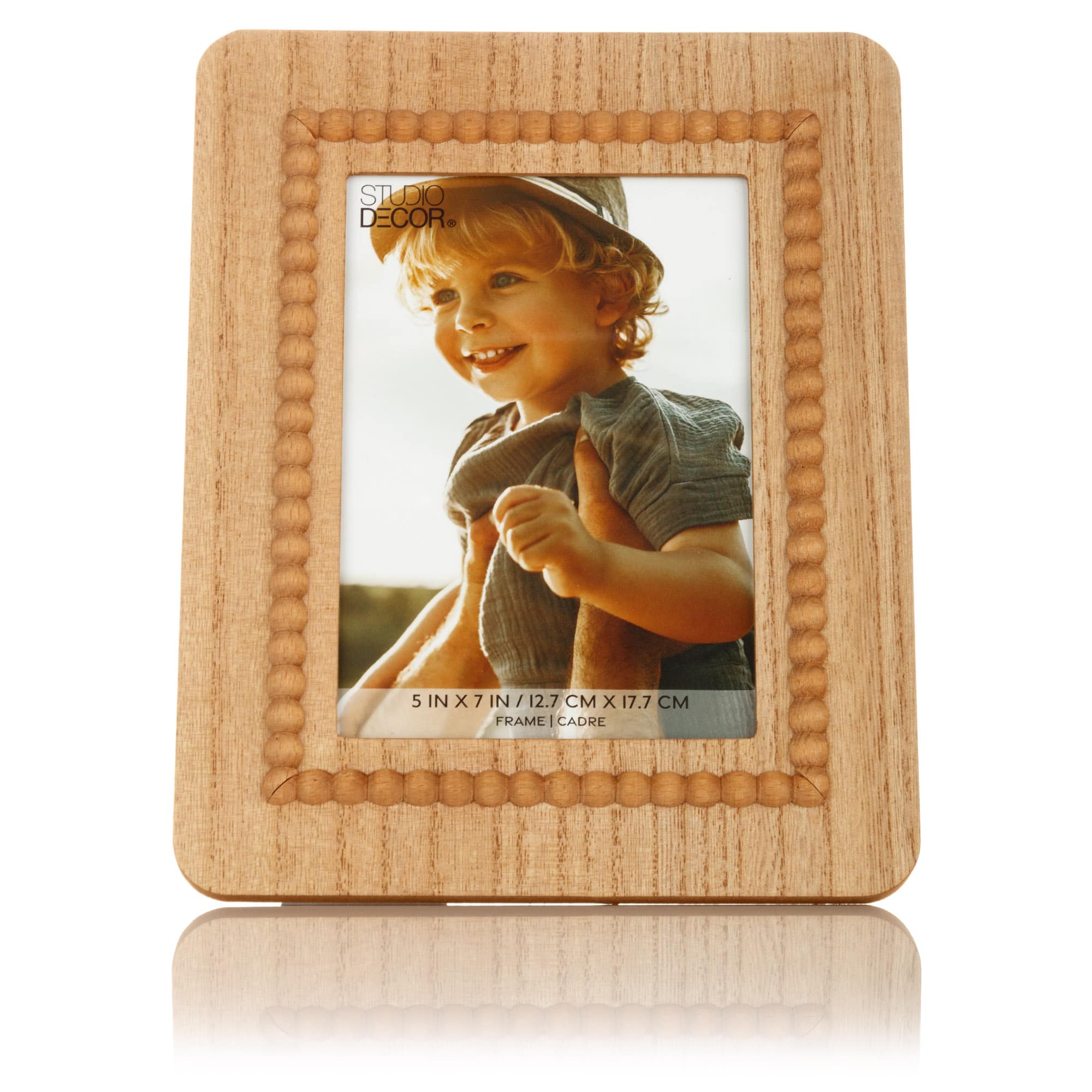 Brown Natural &#x26; Bead 5&#x22; x 7&#x22; Picture Frame by Studio D&#xE9;cor&#xAE;