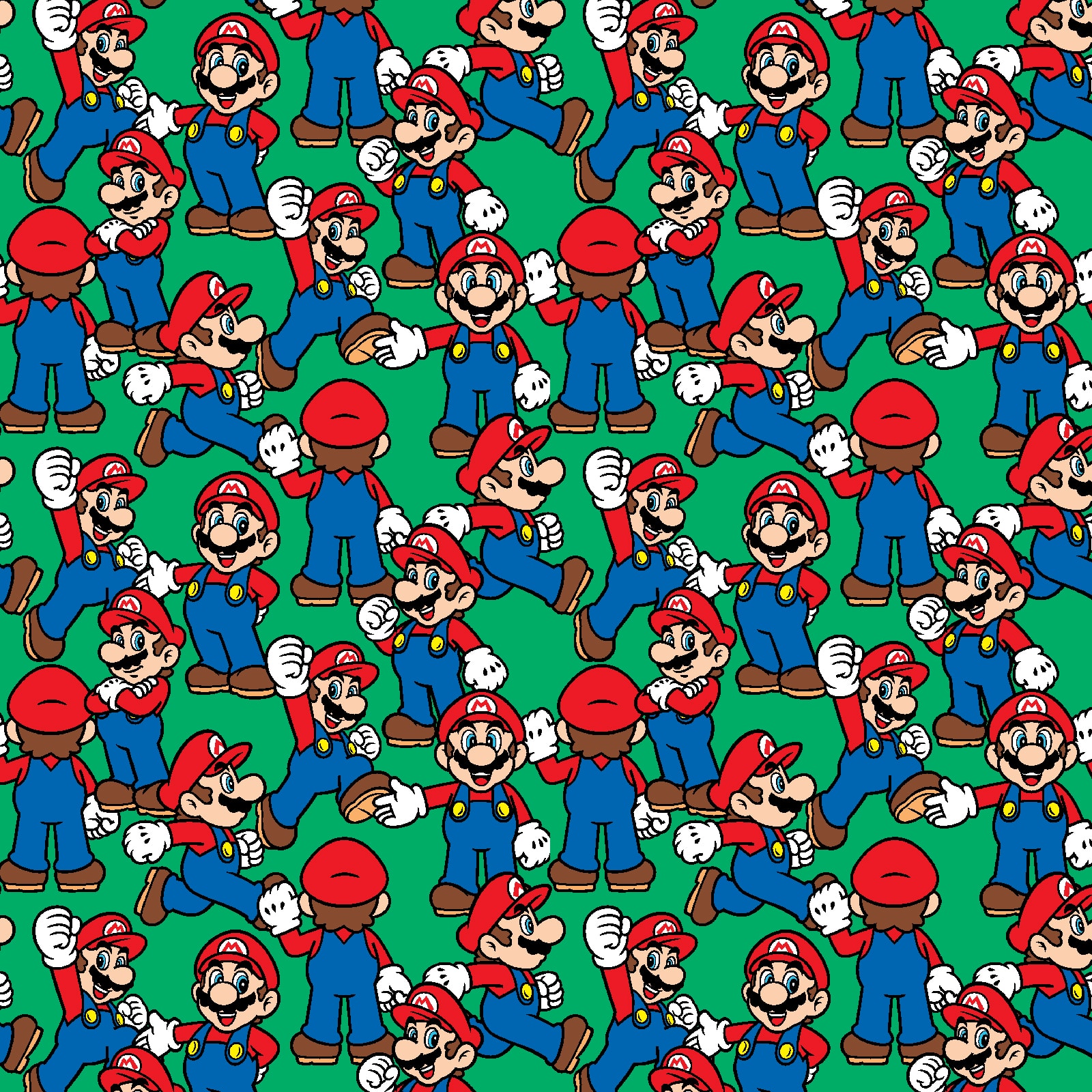 Purchase the Nintendo® Super Mario Green Packed Mario Cotton Fabric at ...