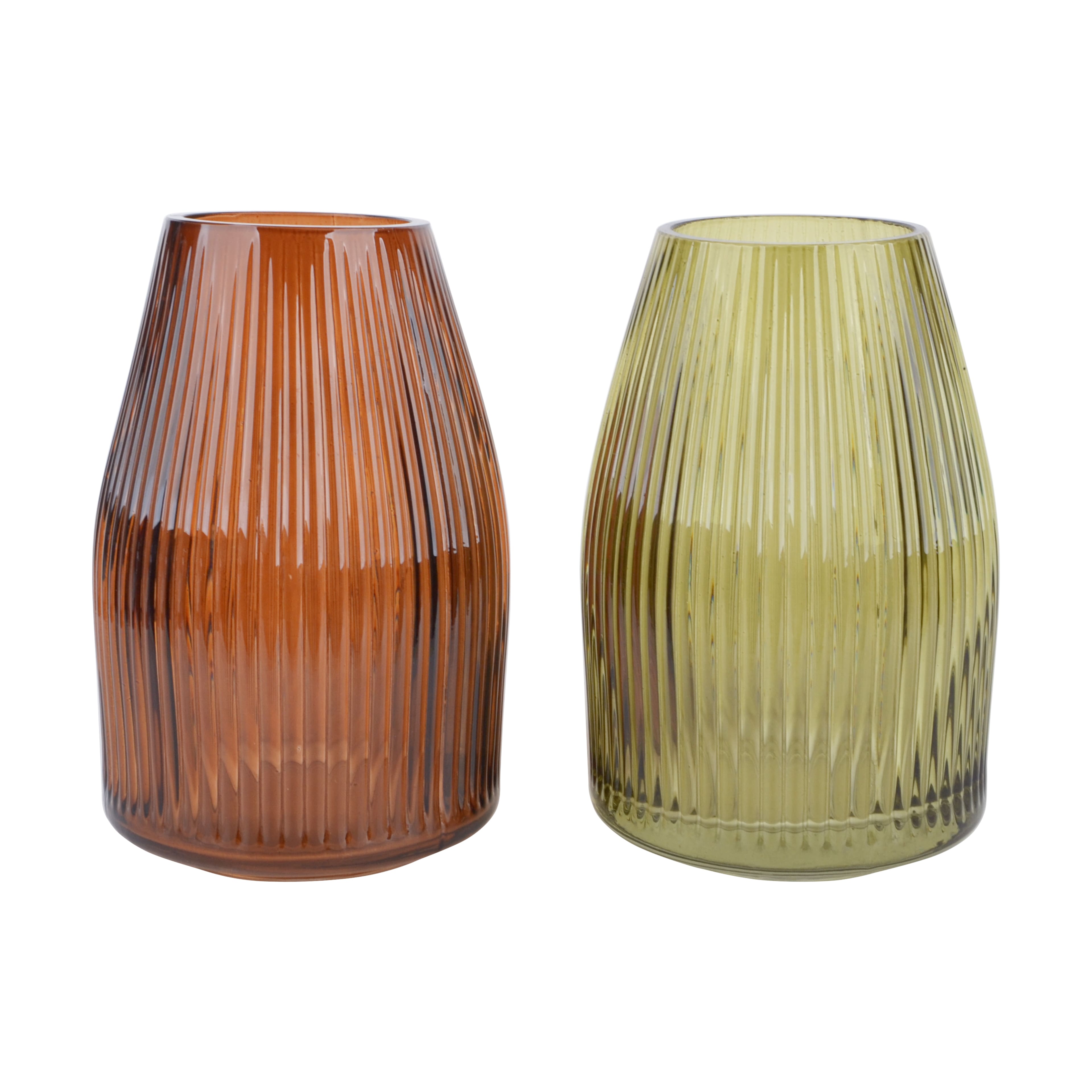 Assorted 7&#x22; Ribbed Glass Vase by Ashland&#xAE;