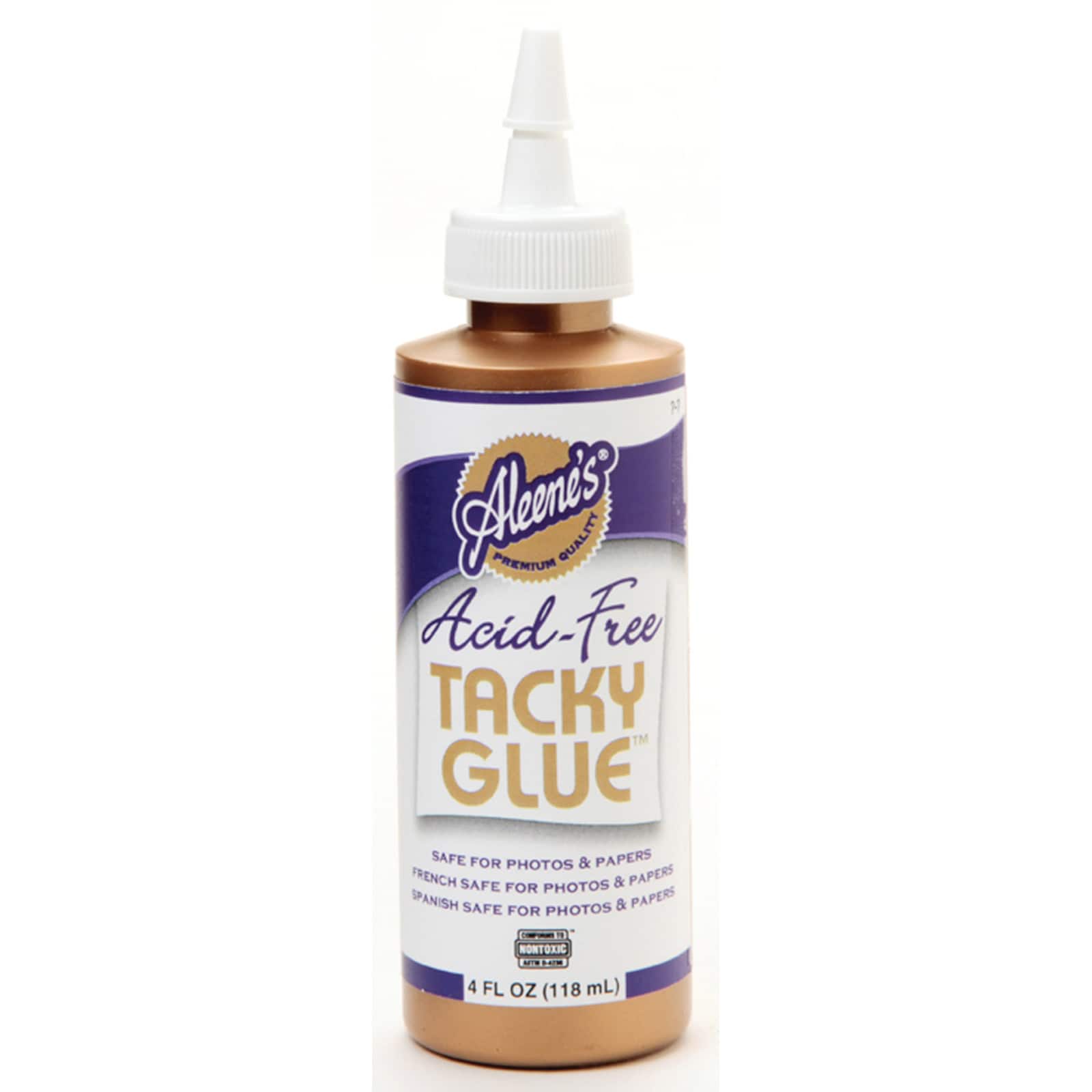 Aleene's Original Tacky Glue 4oz Bottle, Clear Flexible Craft Glue