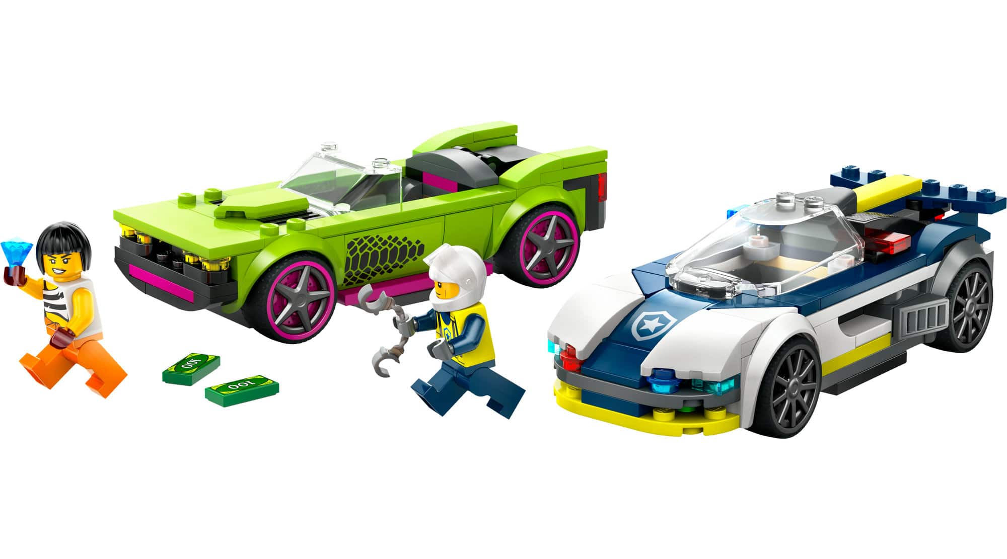 LEGO&#xAE; City Police Car and Muscle Car Chase Set 60415