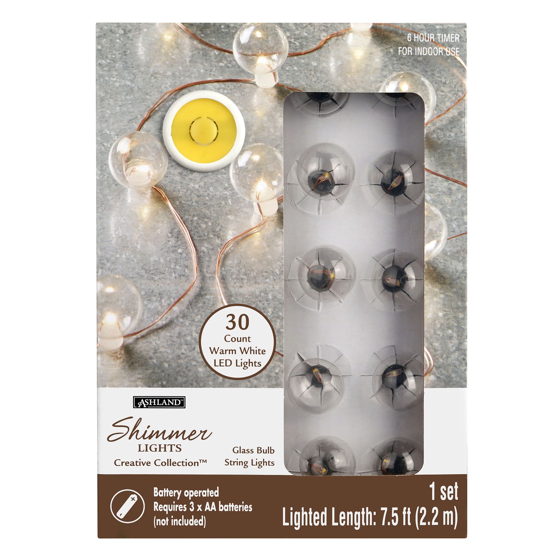 8 Pack: 30ct. White LED String Lights by Ashland&#x2122;