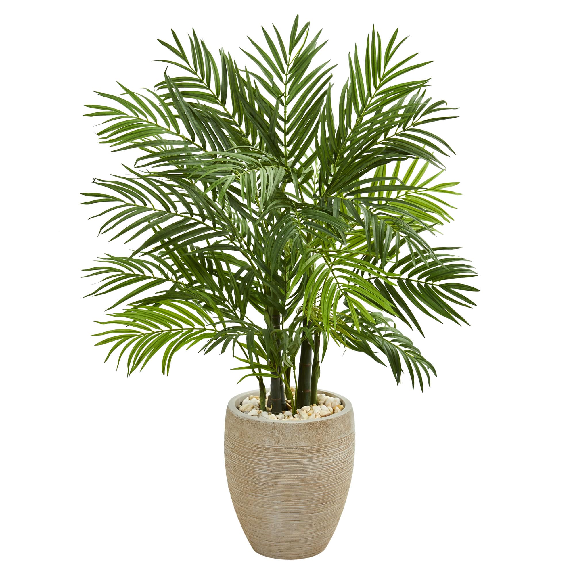 4ft. Areca Palm Artificial Tree in Sand Colored Planter