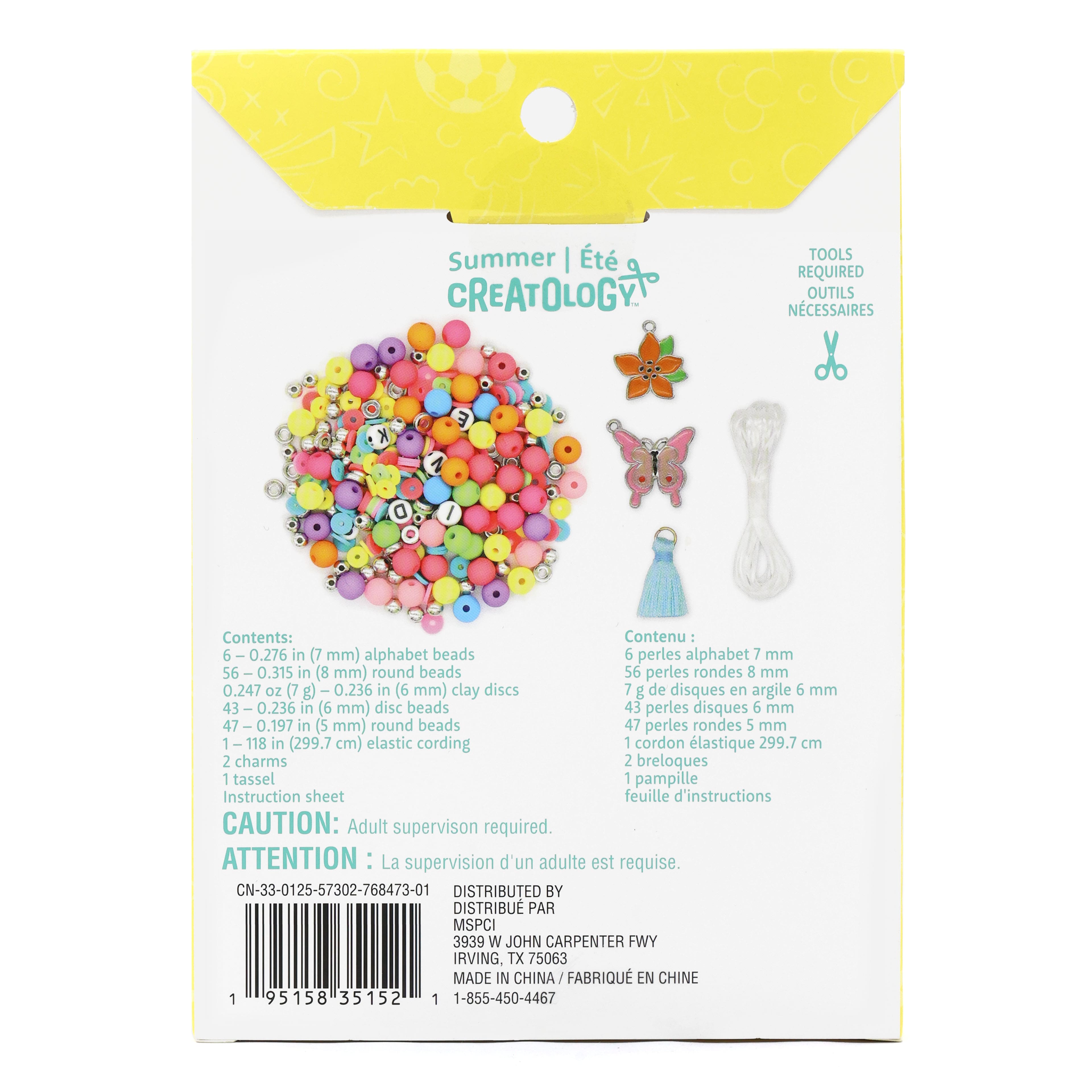 Summer Clay Bead Craft Kit by Creatology&#x2122;