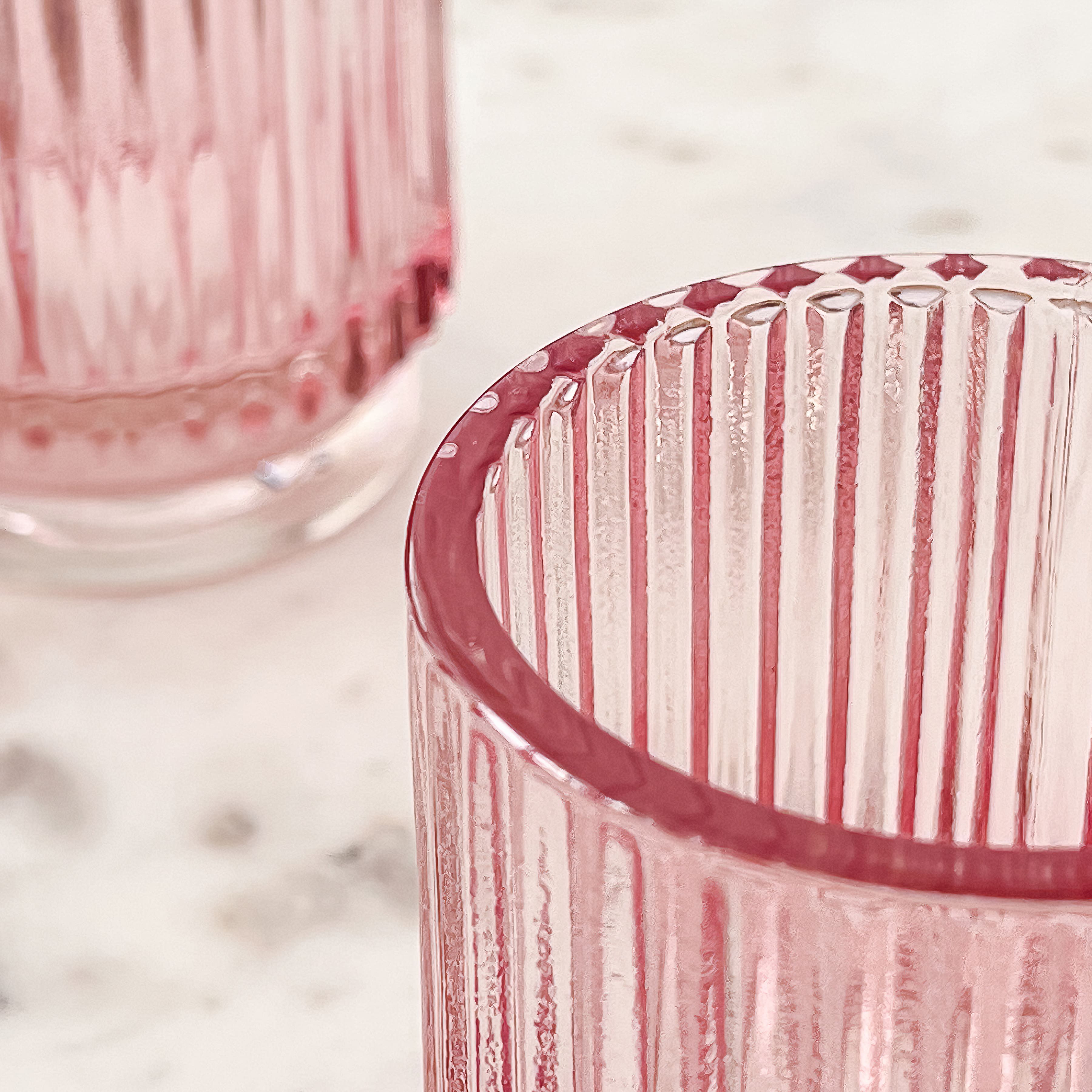Kate Aspen® Ribbed Glass Votive Candle Holder Set
