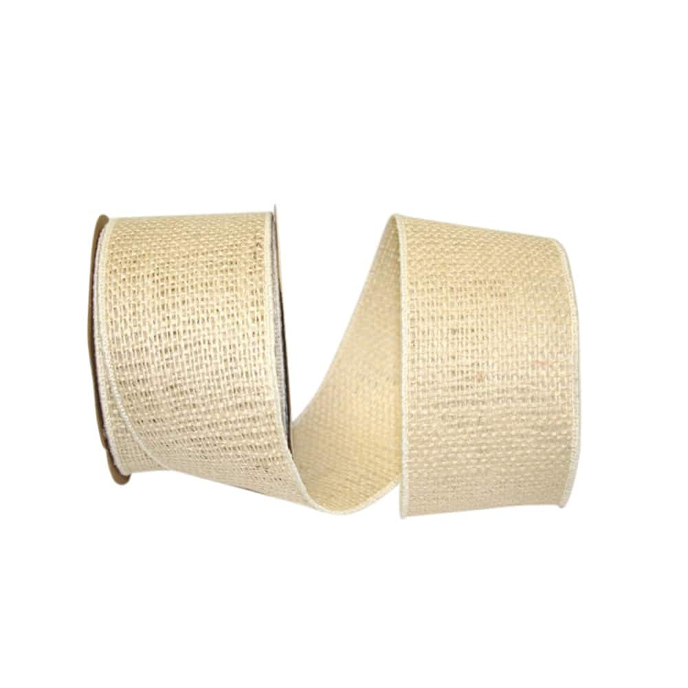 Jam Paper 2.5 x 10yd. Wired Burlap Ribbon in Green Grass | Michaels