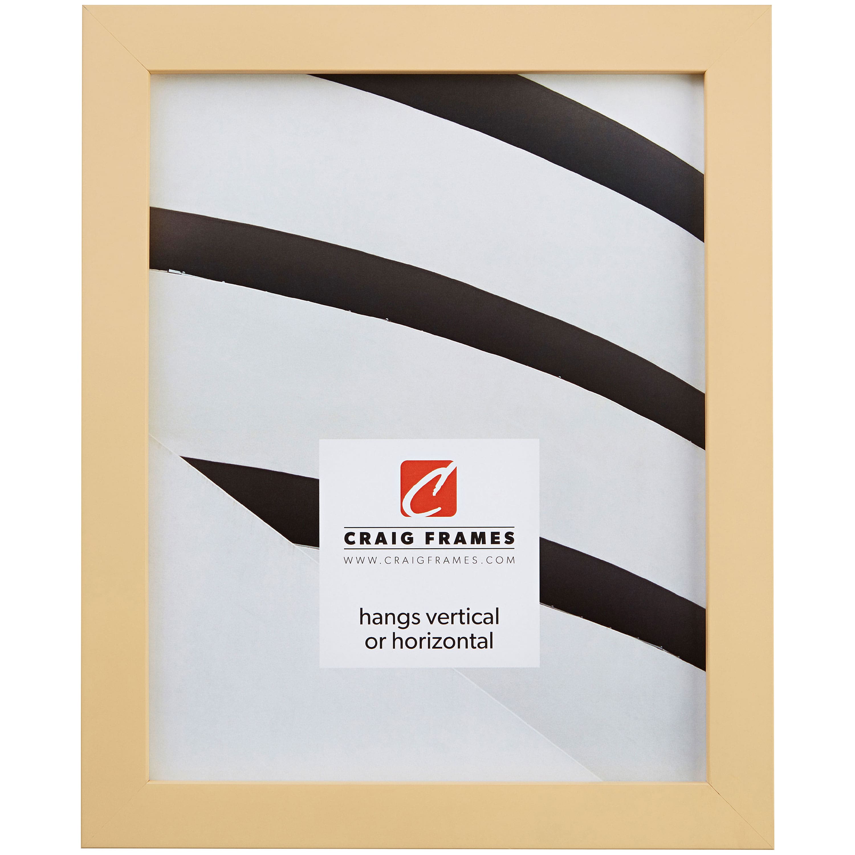 Craig Frames Confetti Custard Yellow Picture Frame