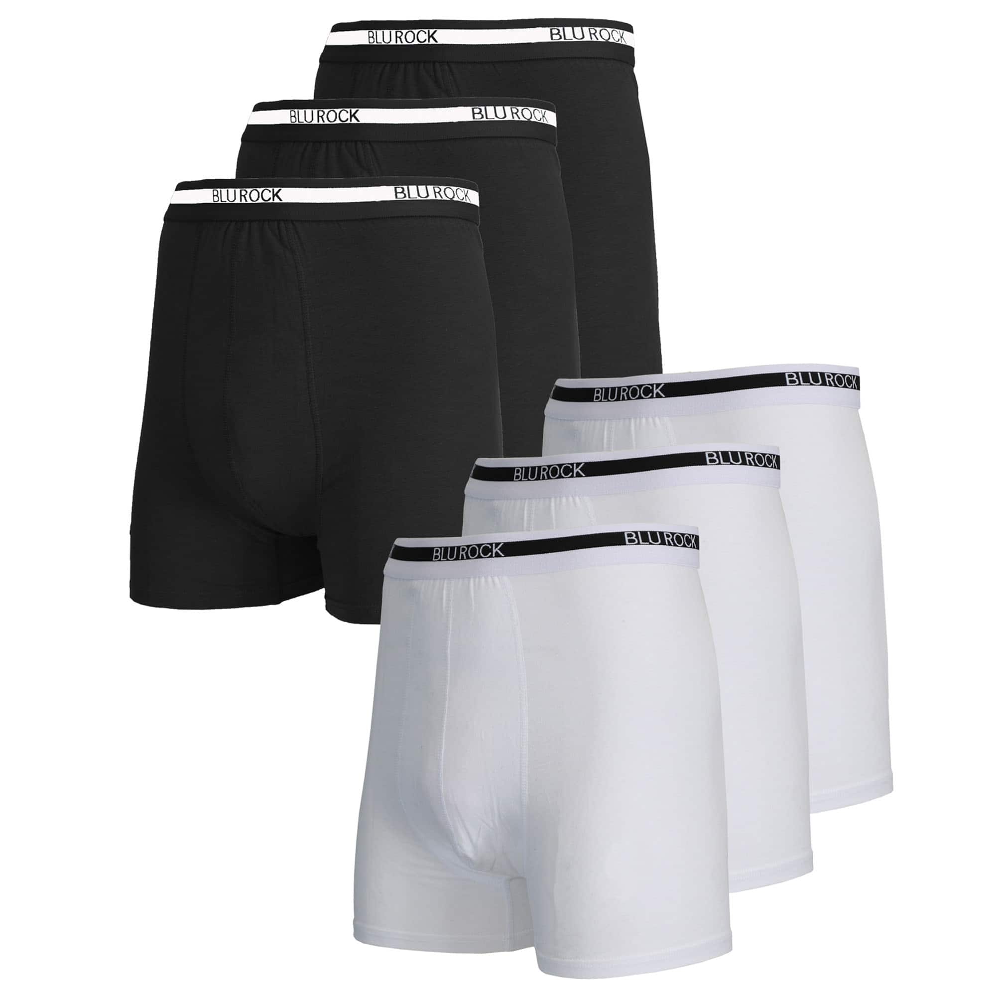 Men's Cotton Briefs, Extended Sizes White 6 Pack