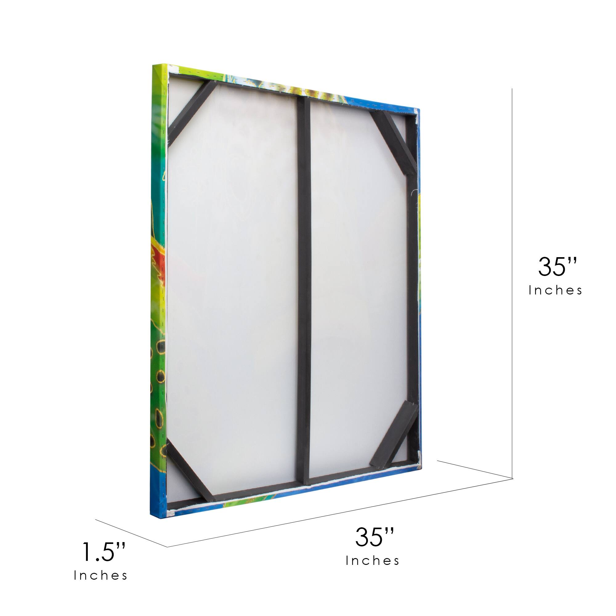 Fish Lips Outdoor Canvas Art Print - 35"x35"